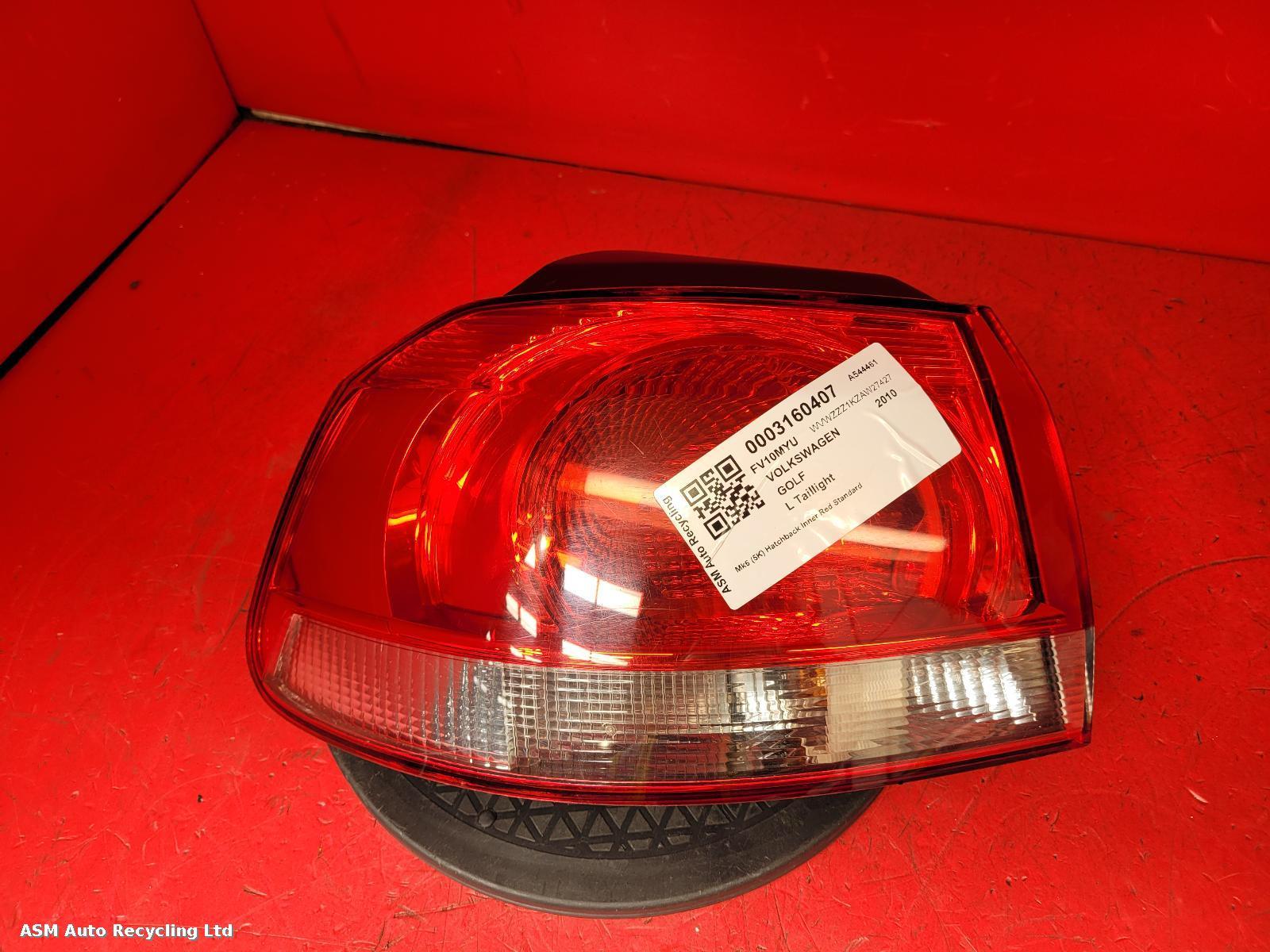 View Auto part L Taillight Volkswagen Golf 2010