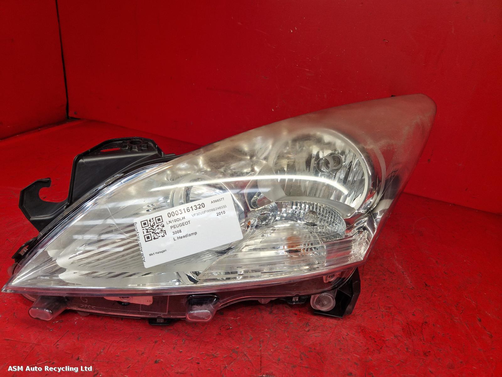 View Auto part L Headlamp Peugeot 3008 2010