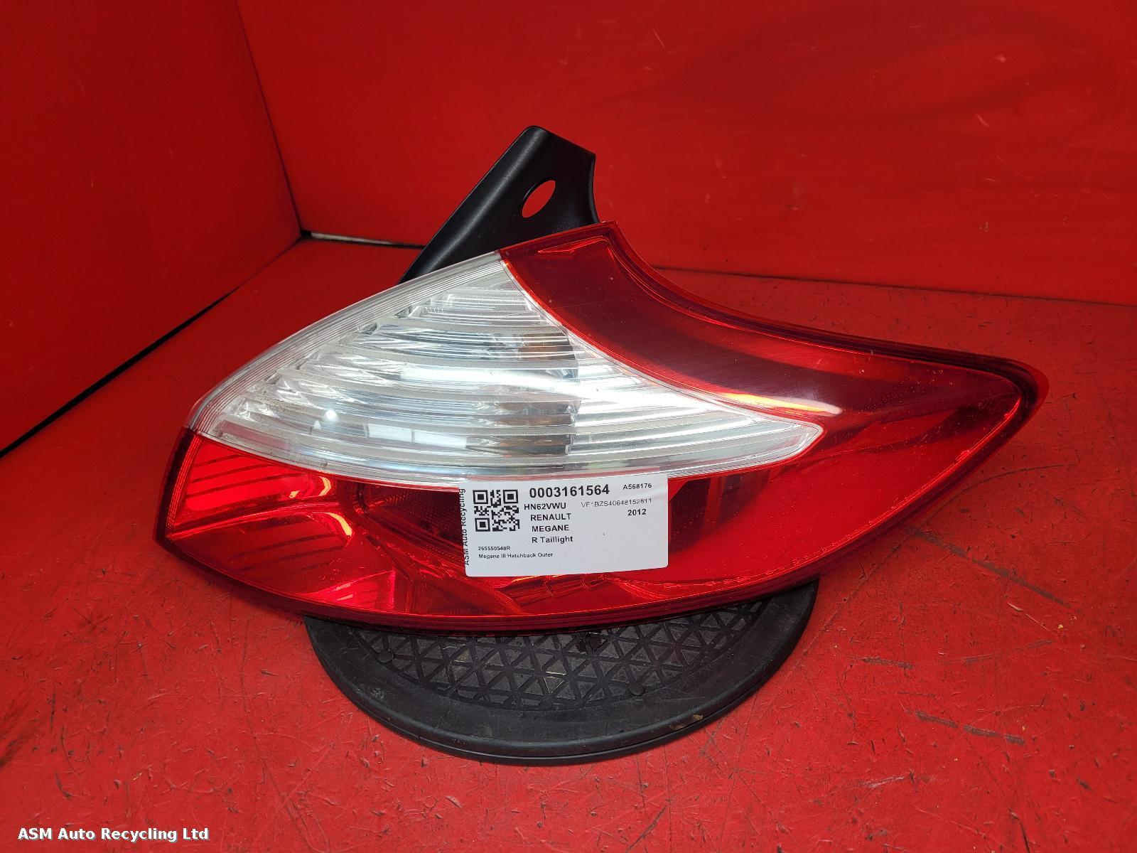View Auto part R Taillight Renault Megane 2012