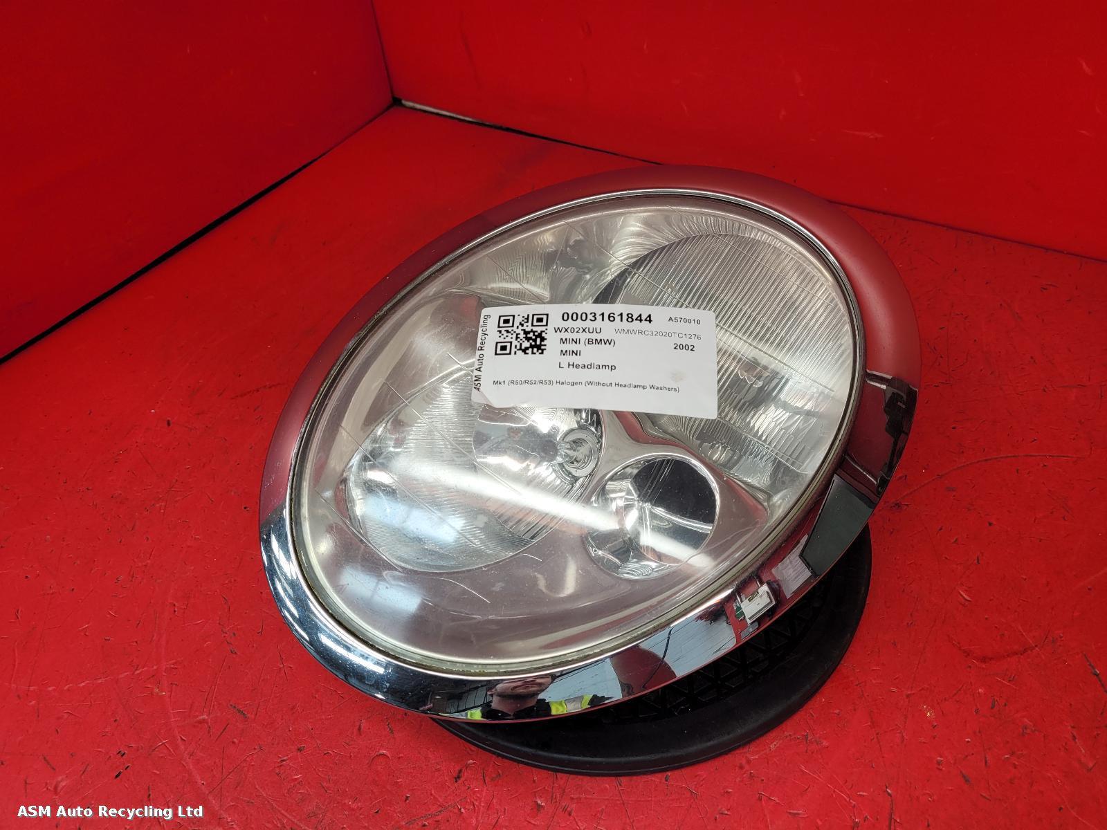 View Auto part L Headlamp Mini (bmw) Mini 2002