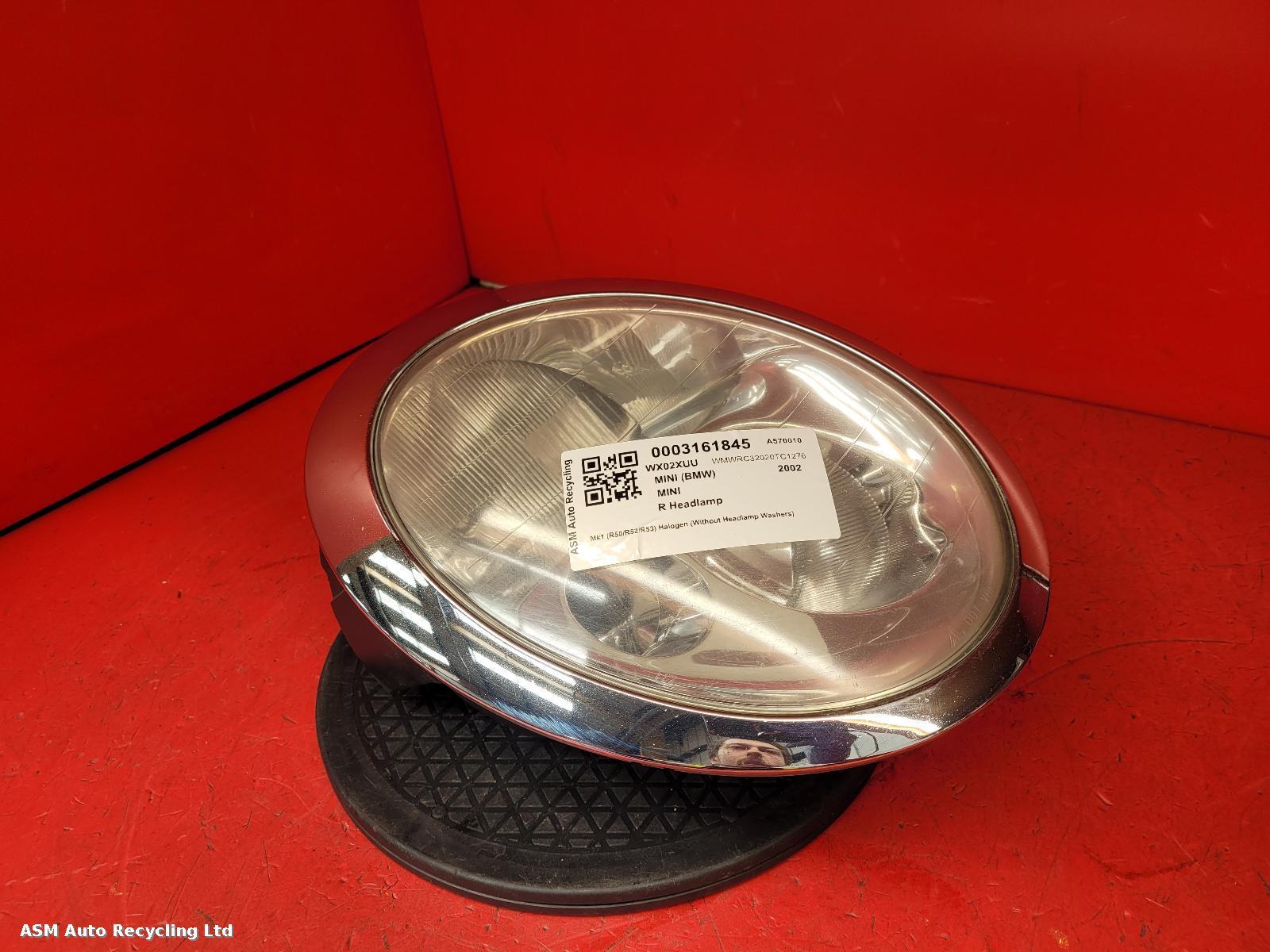 View Auto part R Headlamp Mini (bmw) Mini 2002