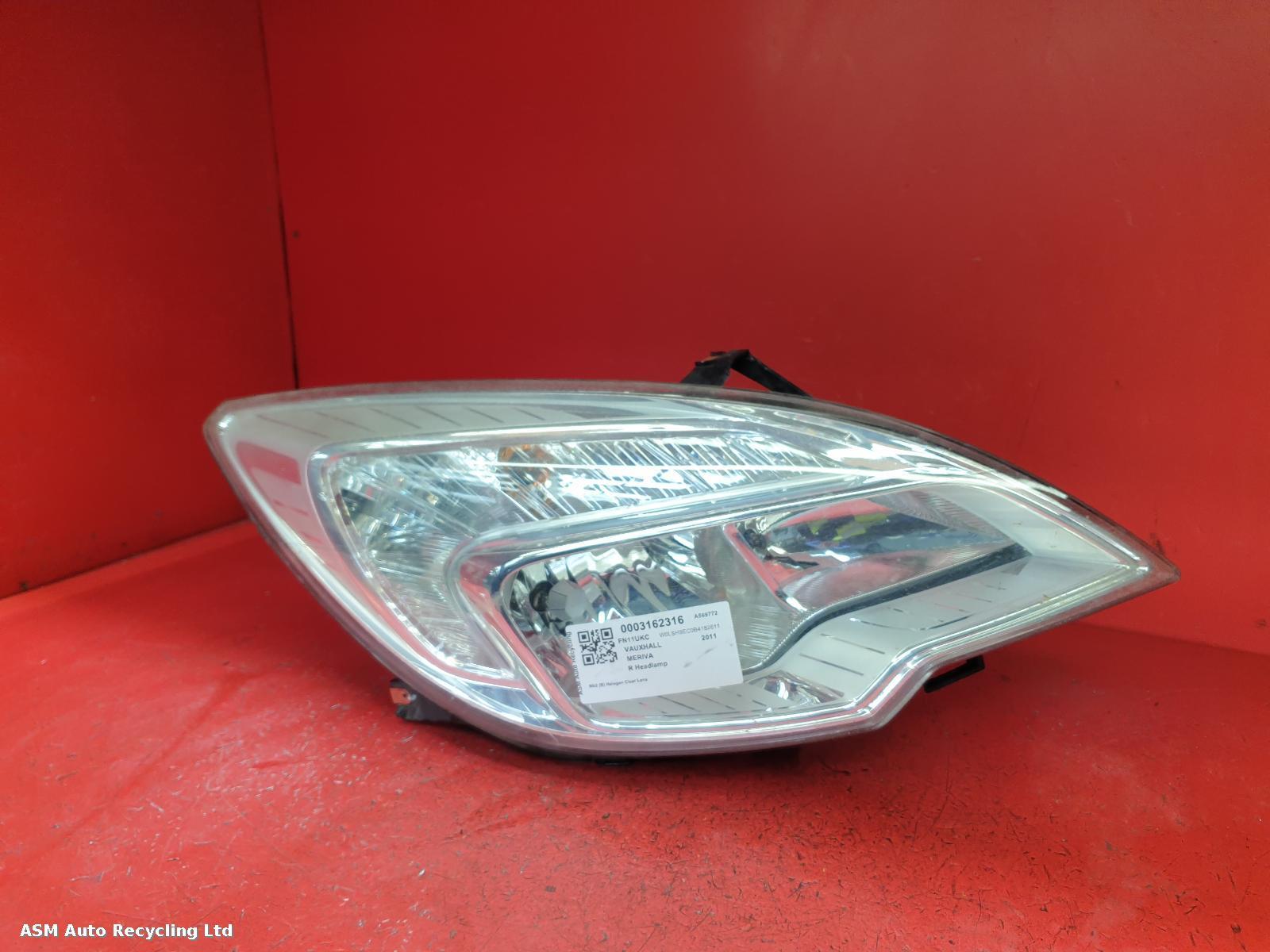 View Auto part R Headlamp Vauxhall Meriva 2011