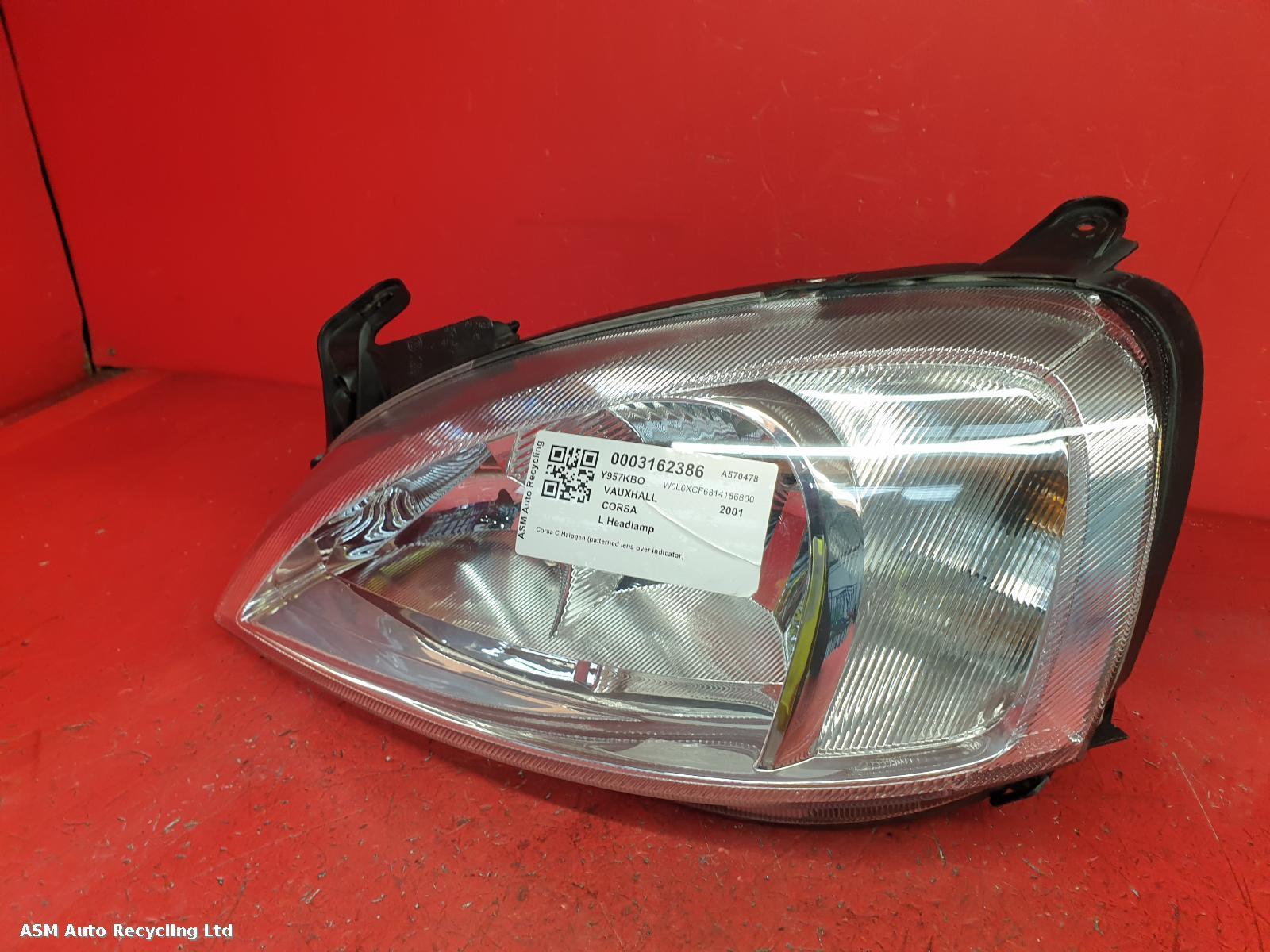View Auto part L Headlamp Vauxhall Corsa 2001
