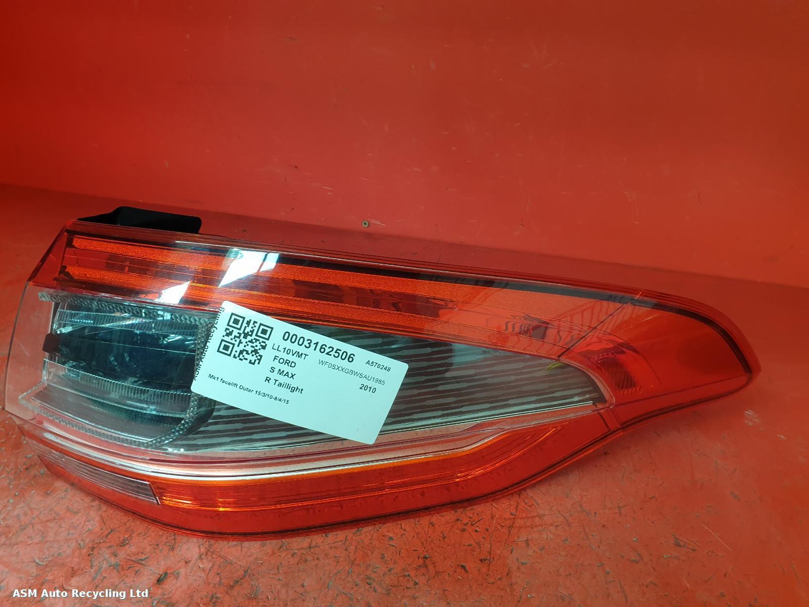 View Auto part R Taillight Ford S Max 2010