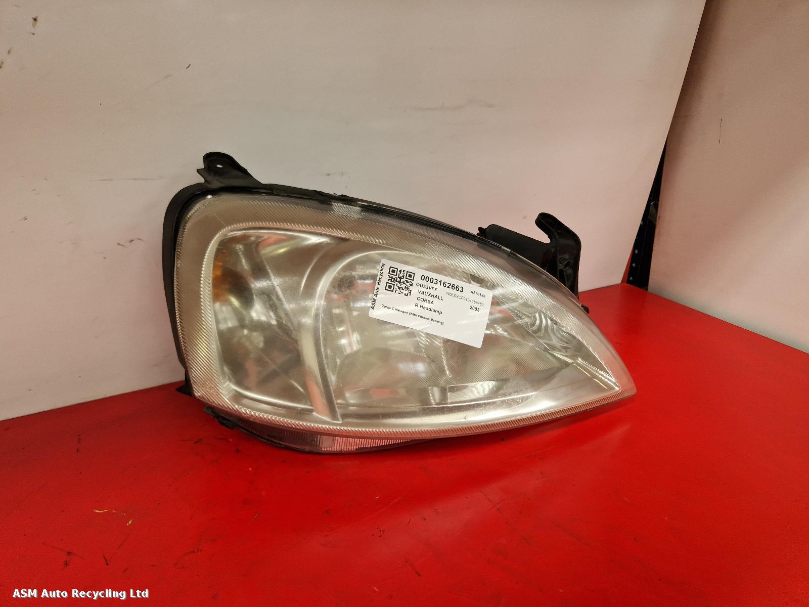 View Auto part R Headlamp Vauxhall Corsa 2003