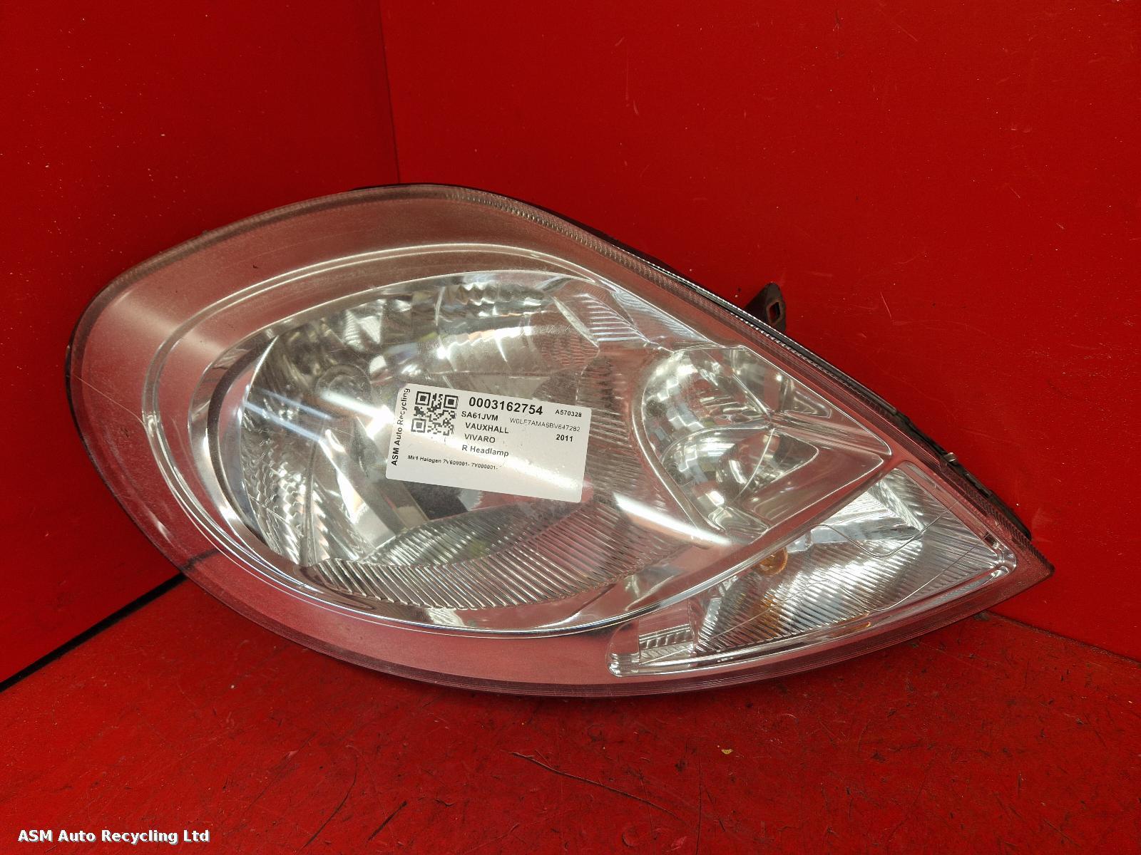 View Auto part R Headlamp Renault Trafic 2011