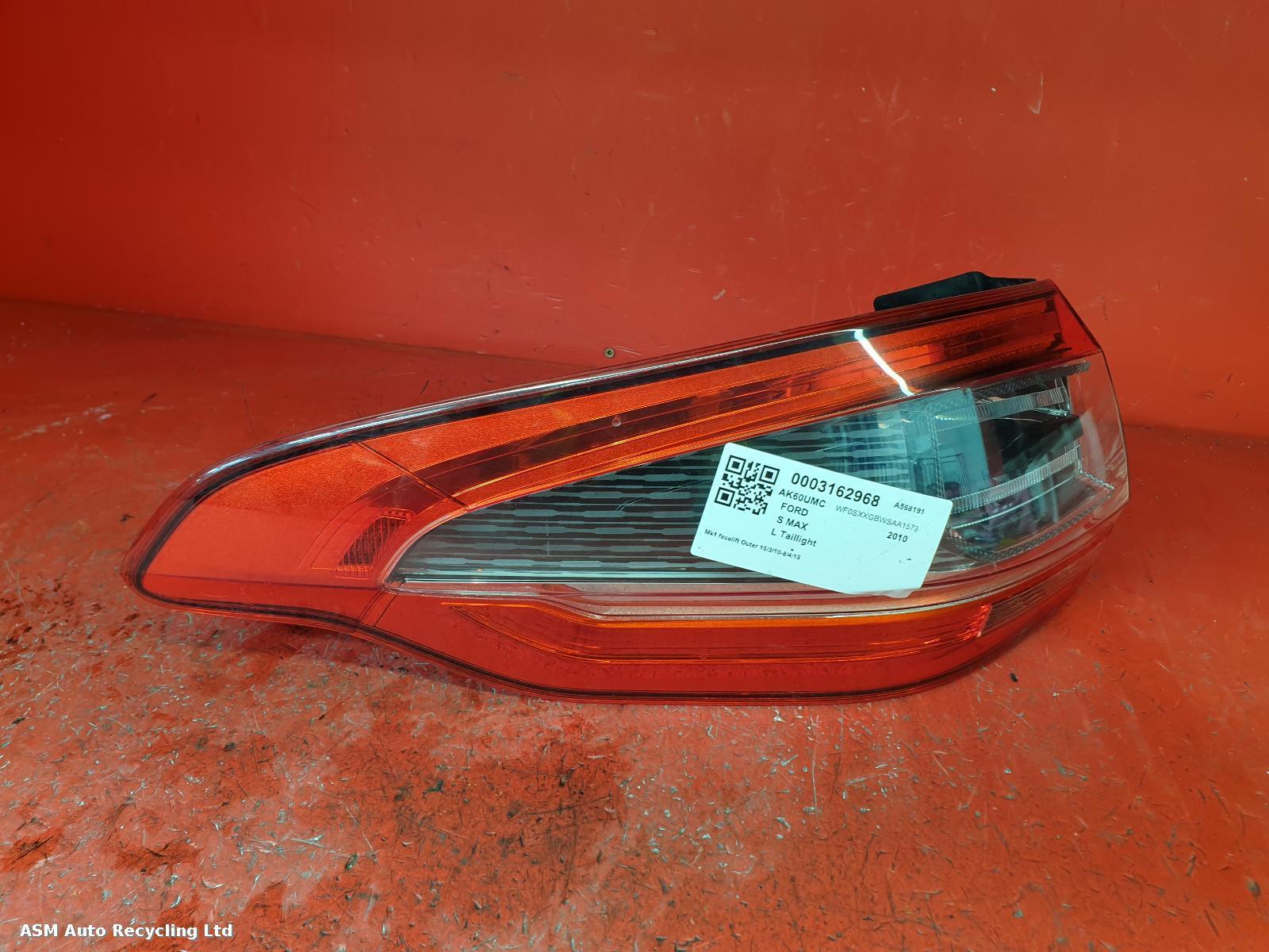 View Auto part L Taillight Ford S Max 2010