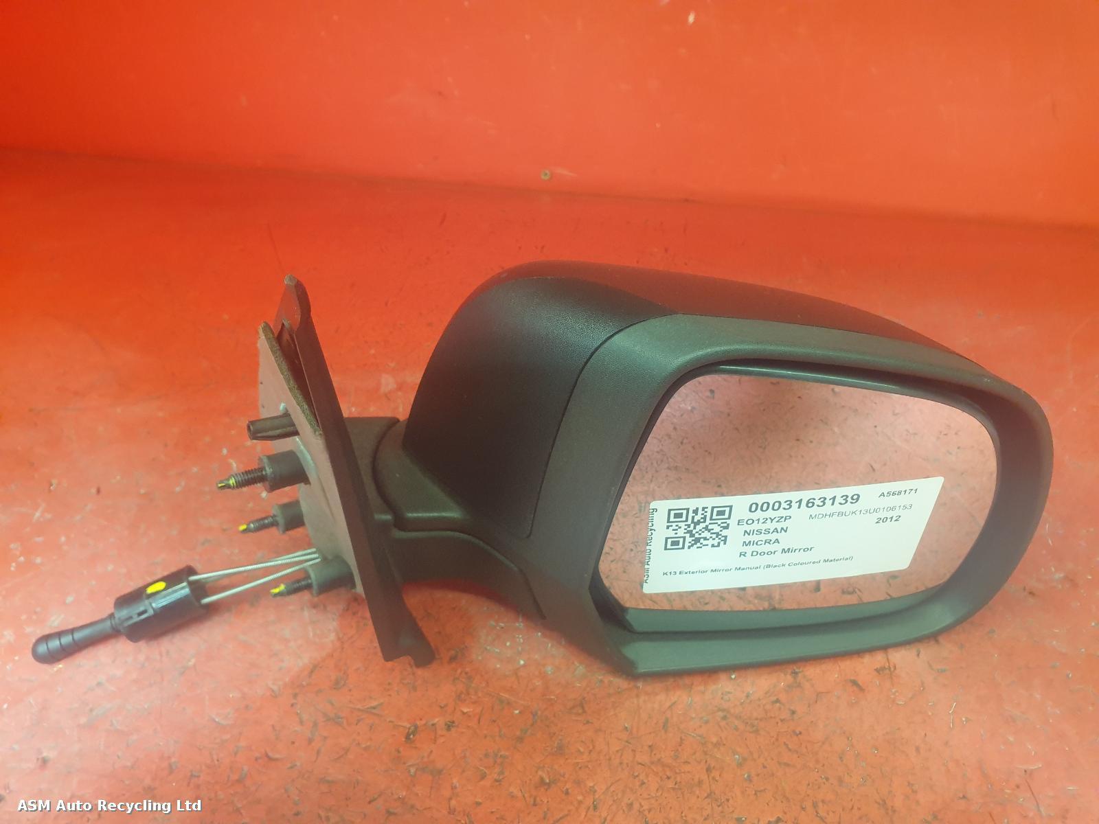 View Auto part R Door Mirror Nissan Micra 2012