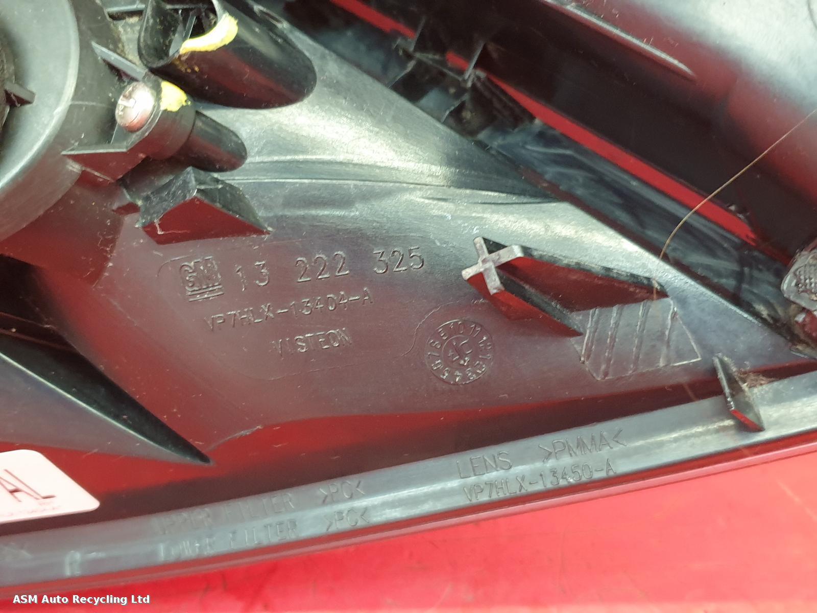 View Auto part R Taillight Vauxhall Astra 2007