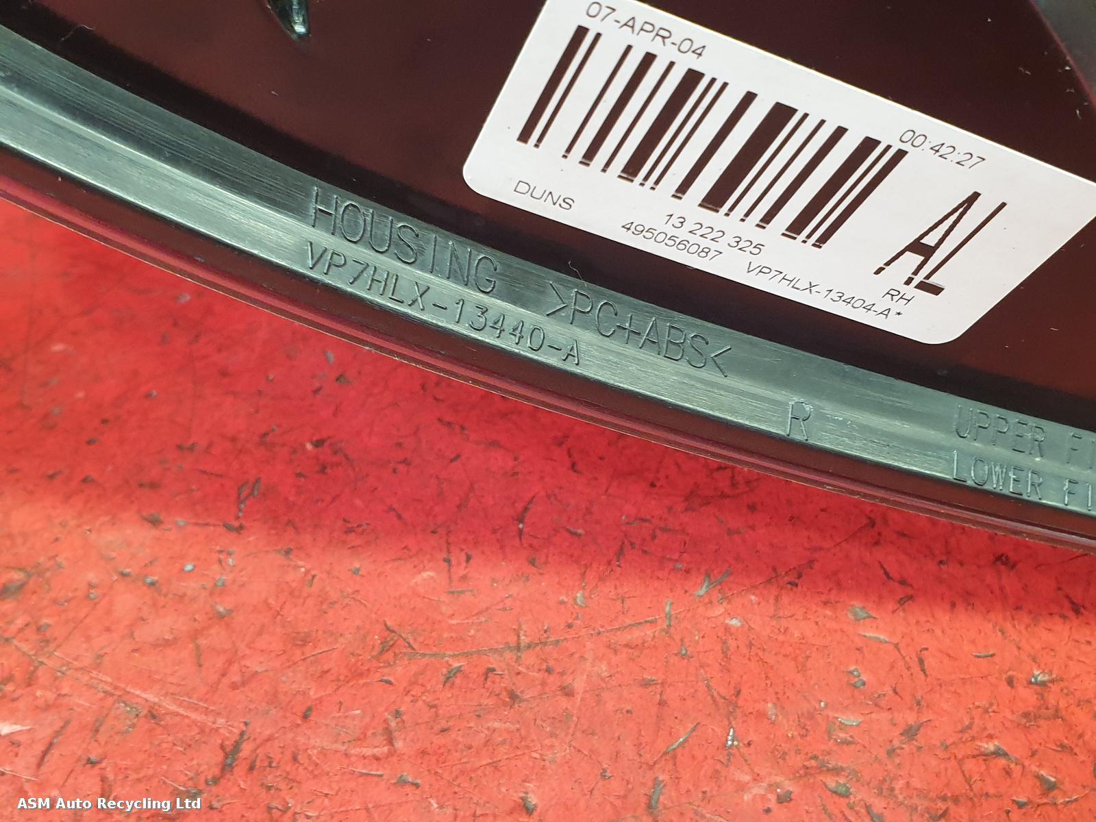 View Auto part R Taillight Vauxhall Astra 2007