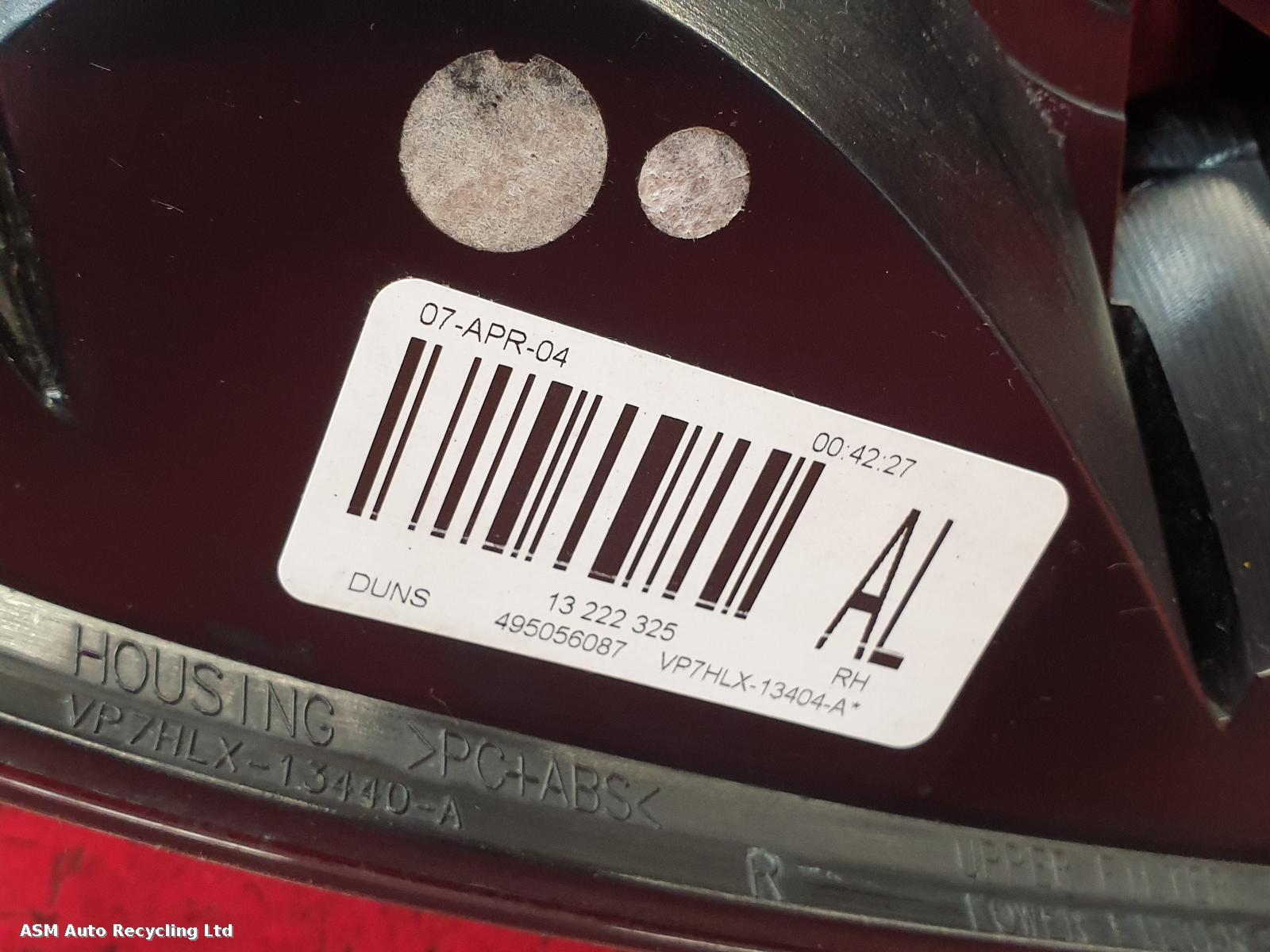 View Auto part R Taillight Vauxhall Astra 2007