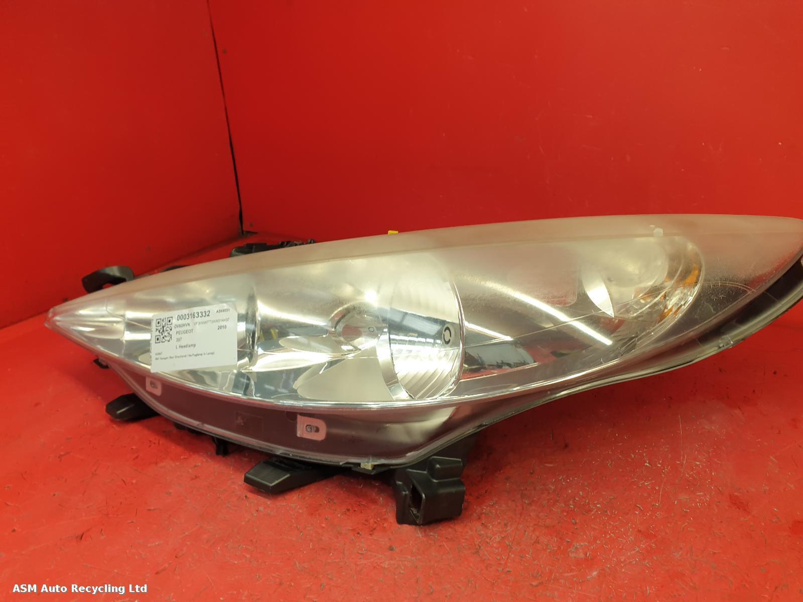 View Auto part L Headlamp Peugeot 207 2010