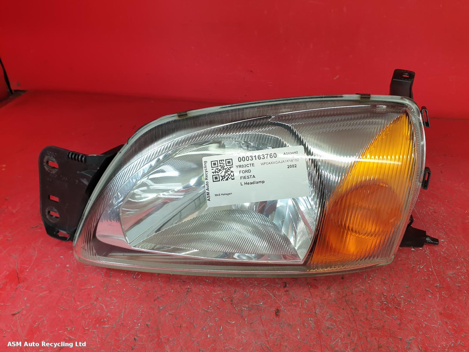 View Auto part L Headlamp Ford Fiesta 2002