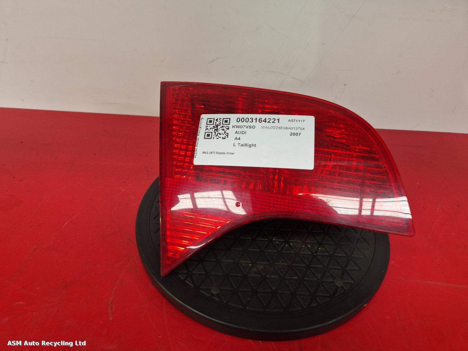 View Auto part L Taillight Audi A4 2007