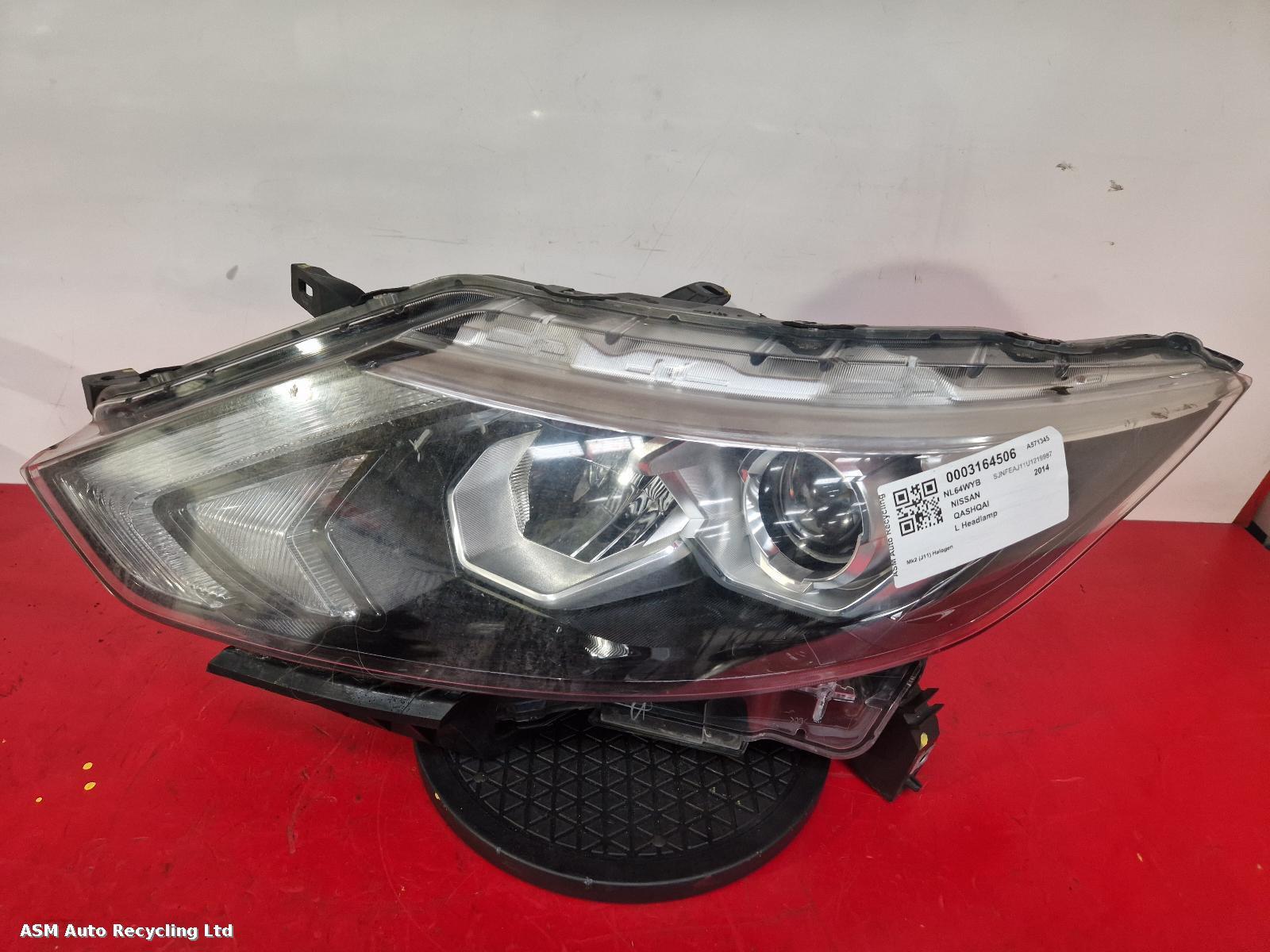 View Auto part L Headlamp Nissan Qashqai 2014