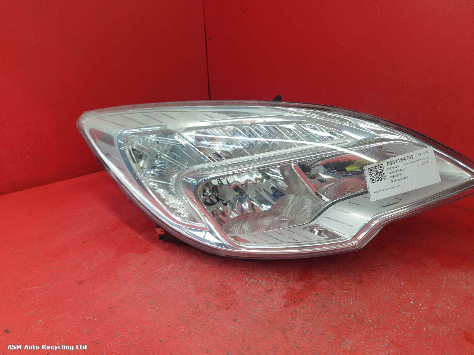 View Auto part R Headlamp Vauxhall Meriva 2010