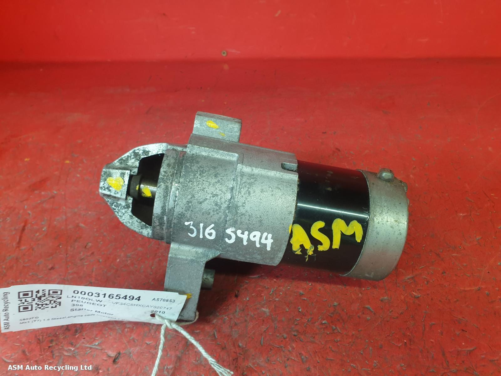 View Auto part Starter Motor Peugeot 308 2010