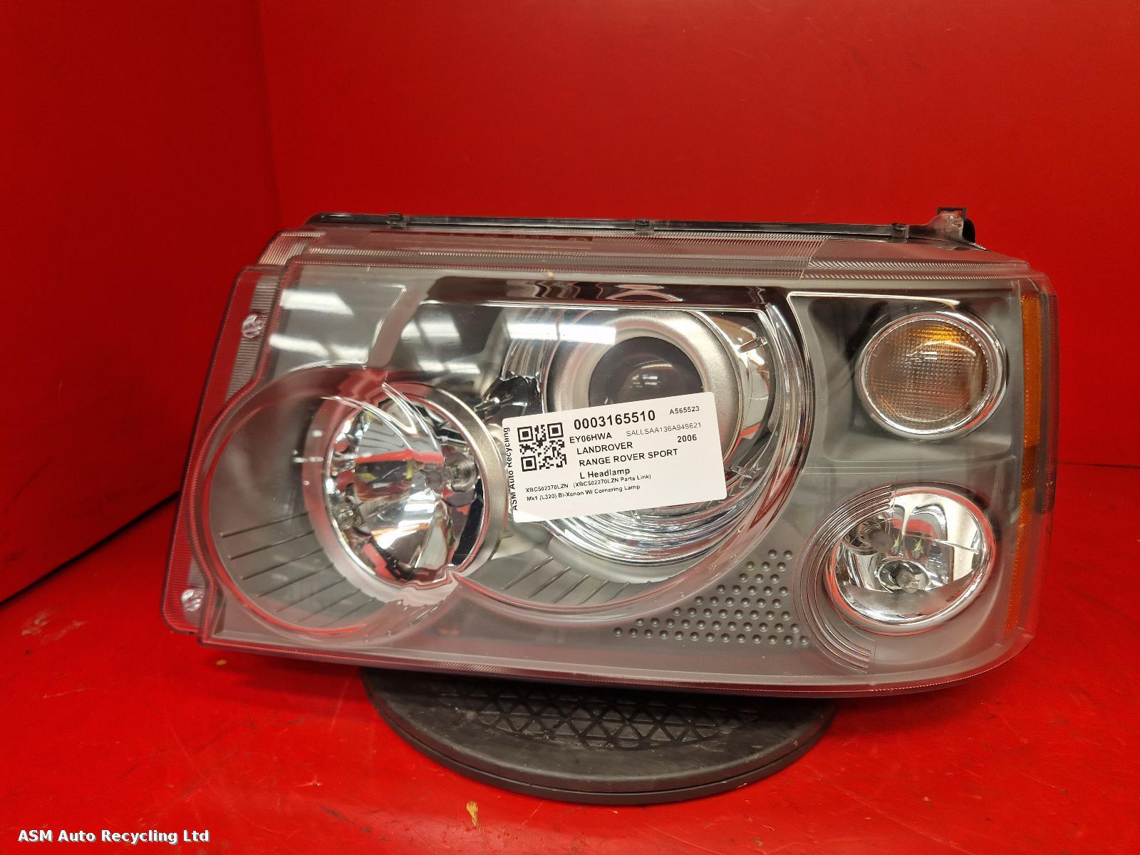 View Auto part L Headlamp Land Rover Range Rover Sport 2006