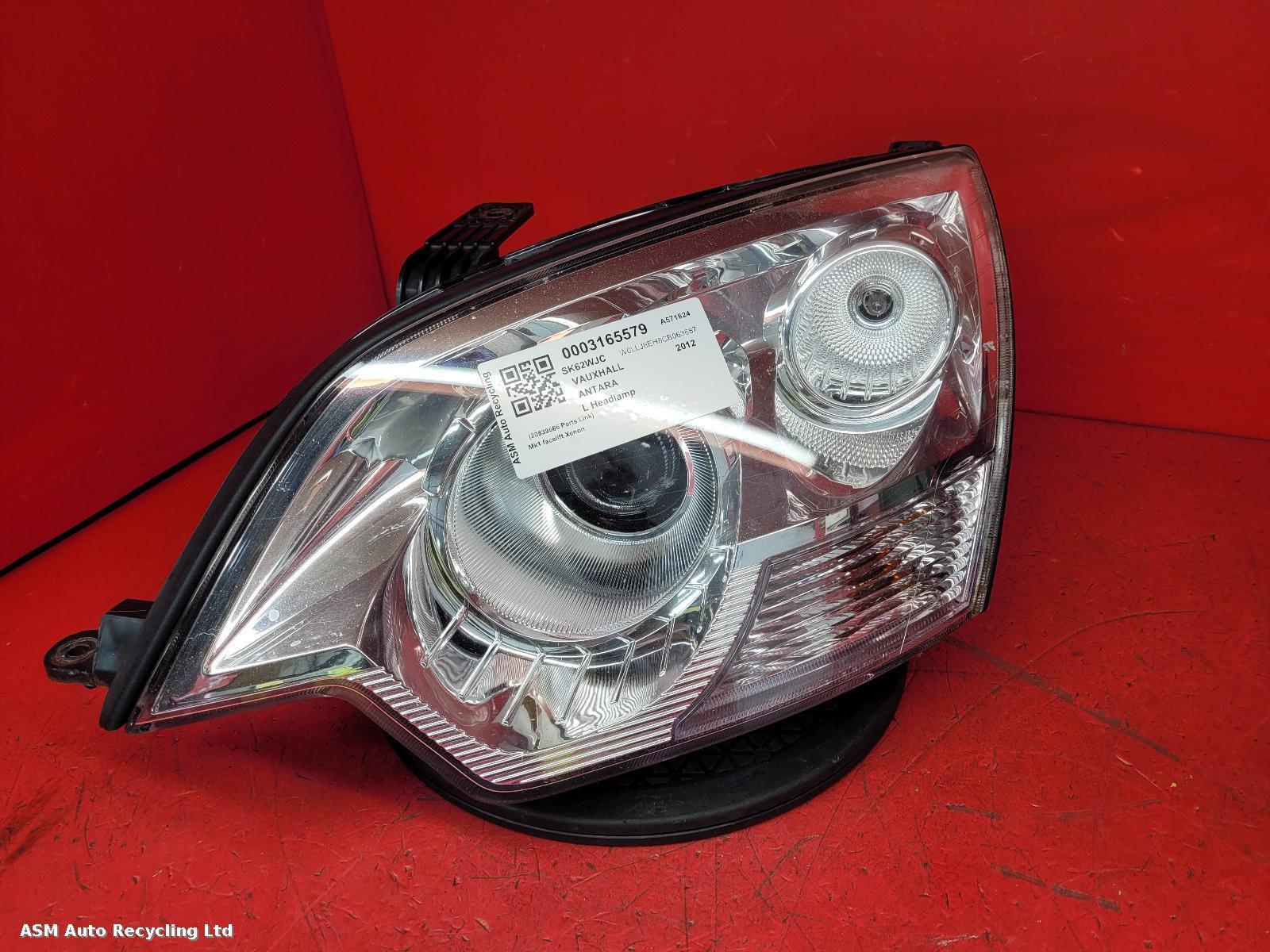 View Auto part L Headlamp Vauxhall Antara 2012