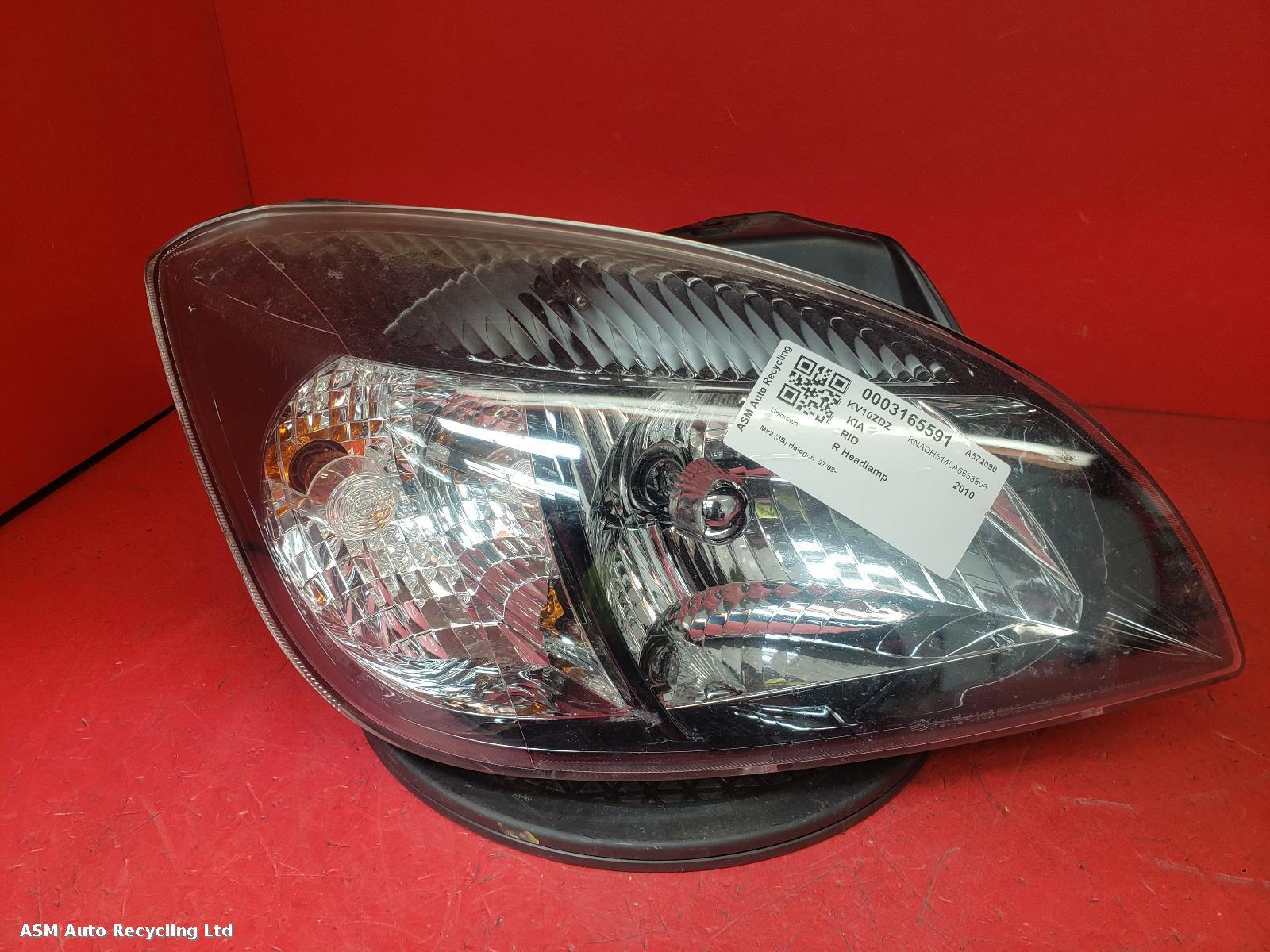 View Auto part R Headlamp Kia Rio 2010
