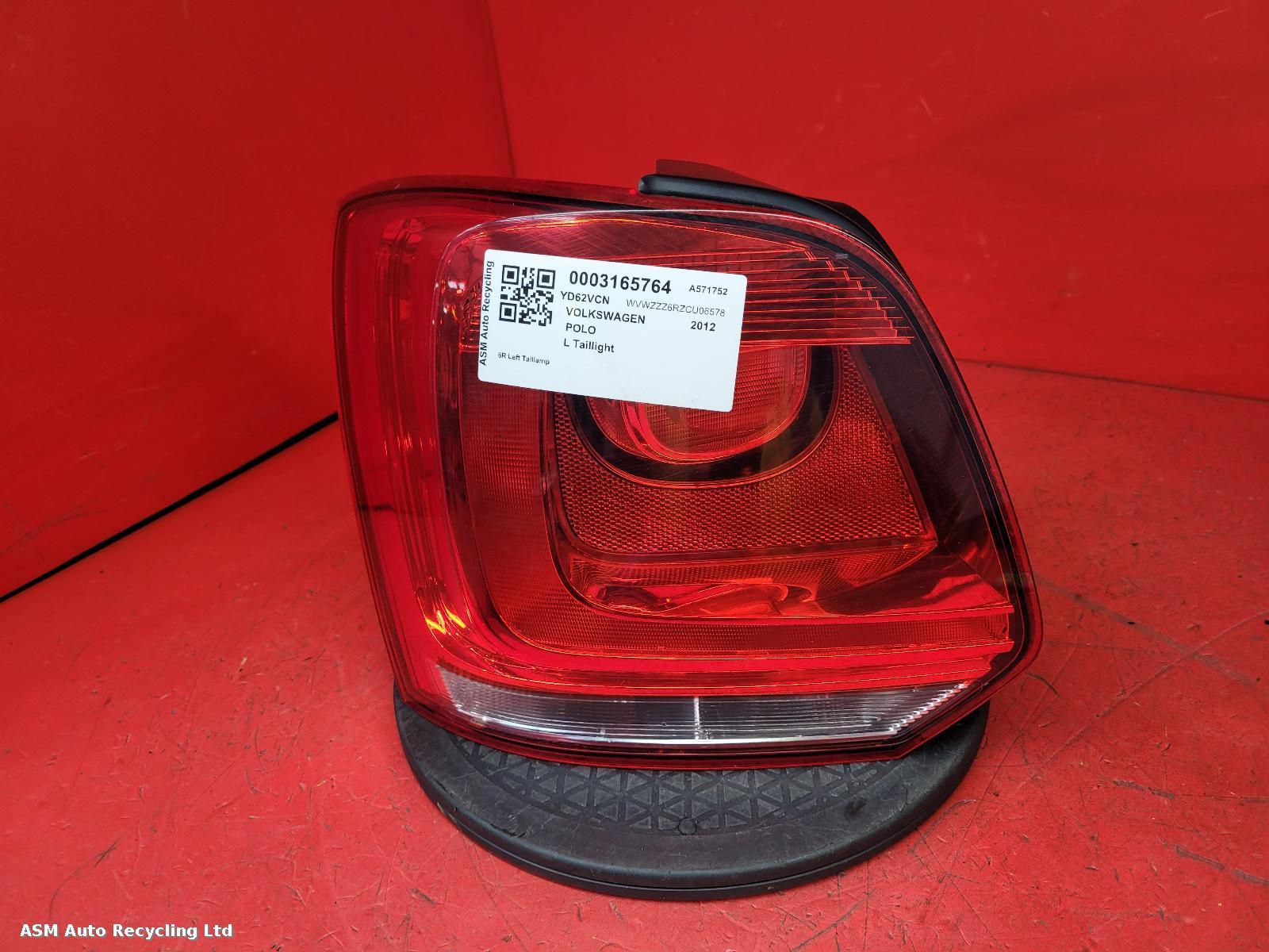 View Auto part L Taillight Volkswagen Polo 2012