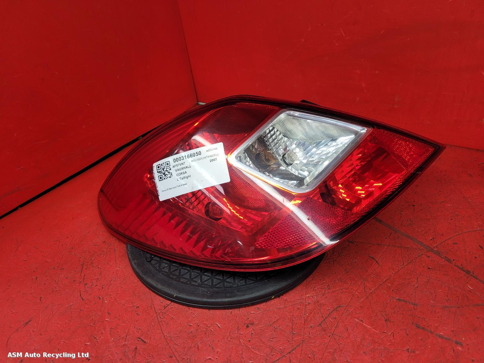 View Auto part L Taillight Vauxhall Corsa 2007