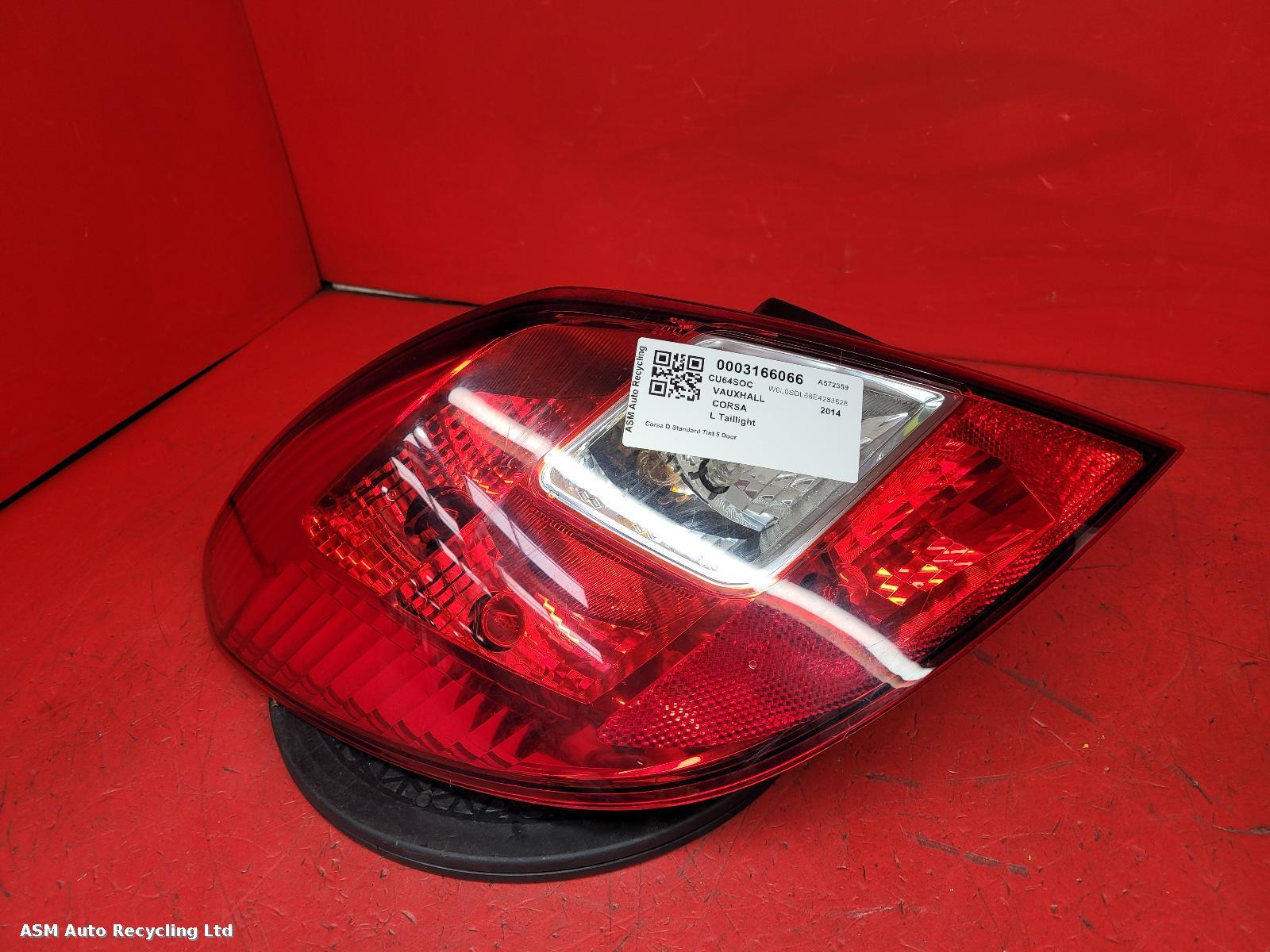 View Auto part L Taillight Vauxhall Corsa 2014