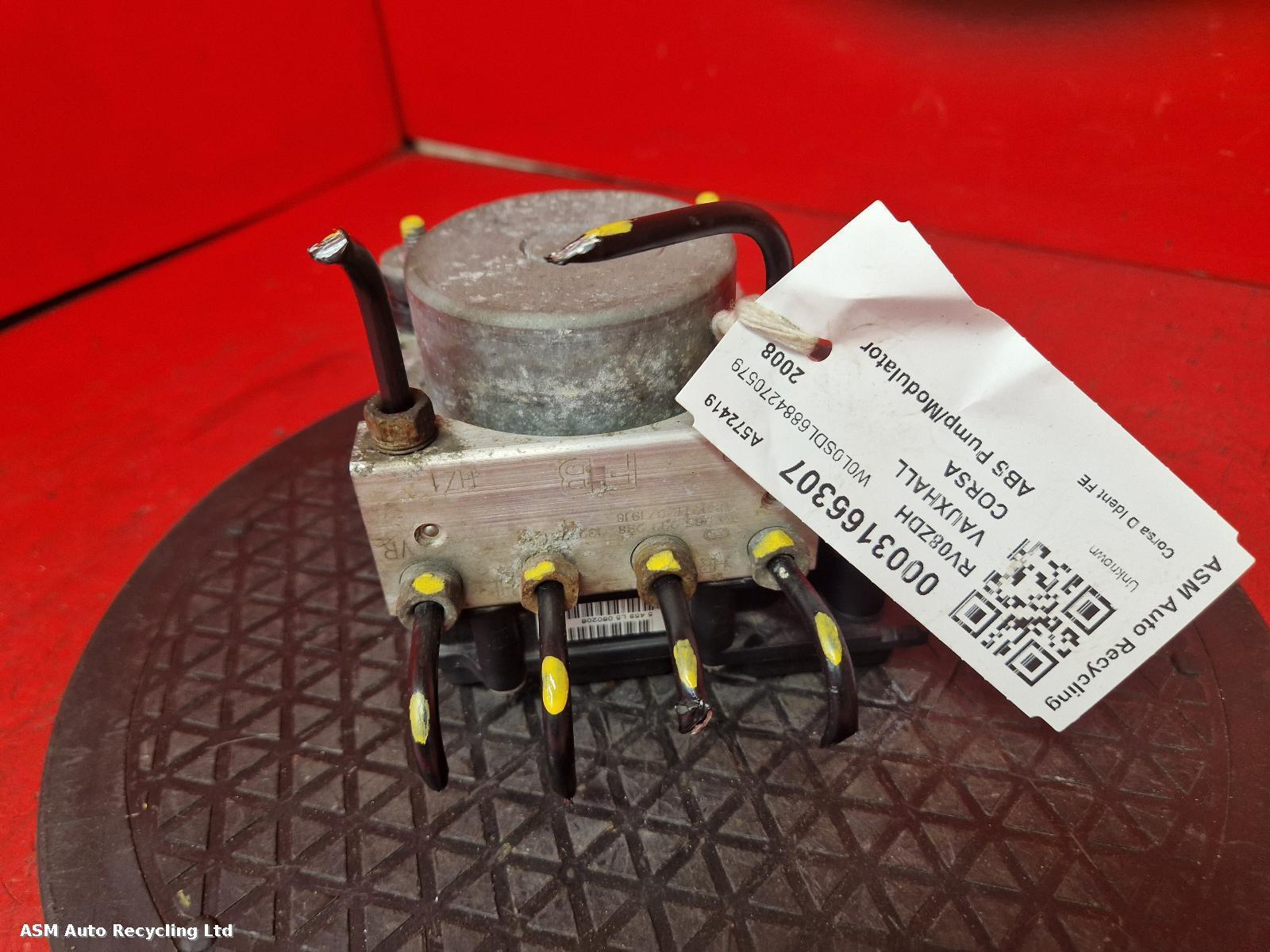 View Auto part ABS Pump/Modulator Vauxhall Corsa 2008