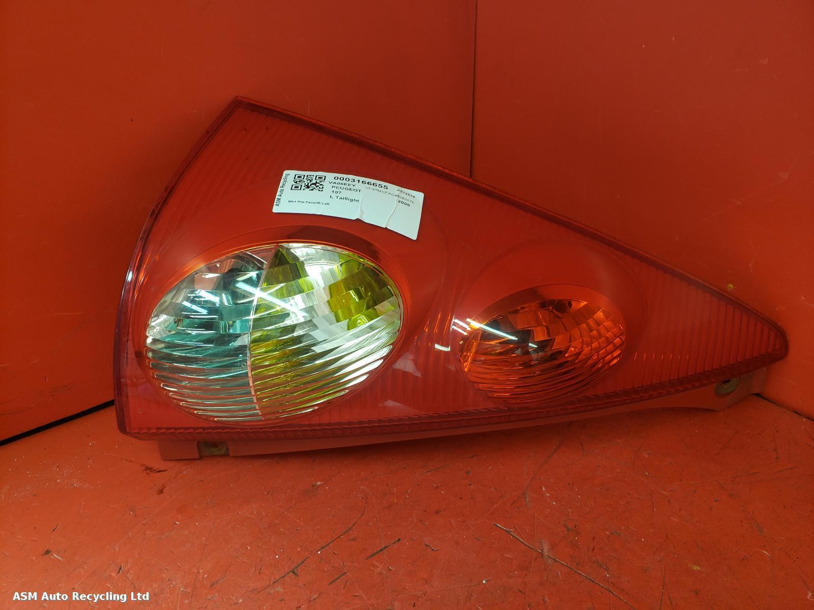 View Auto part L Taillight Peugeot 107 2006