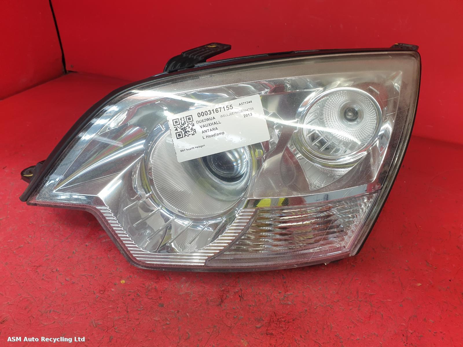 View Auto part L Headlamp Vauxhall Antara 2013