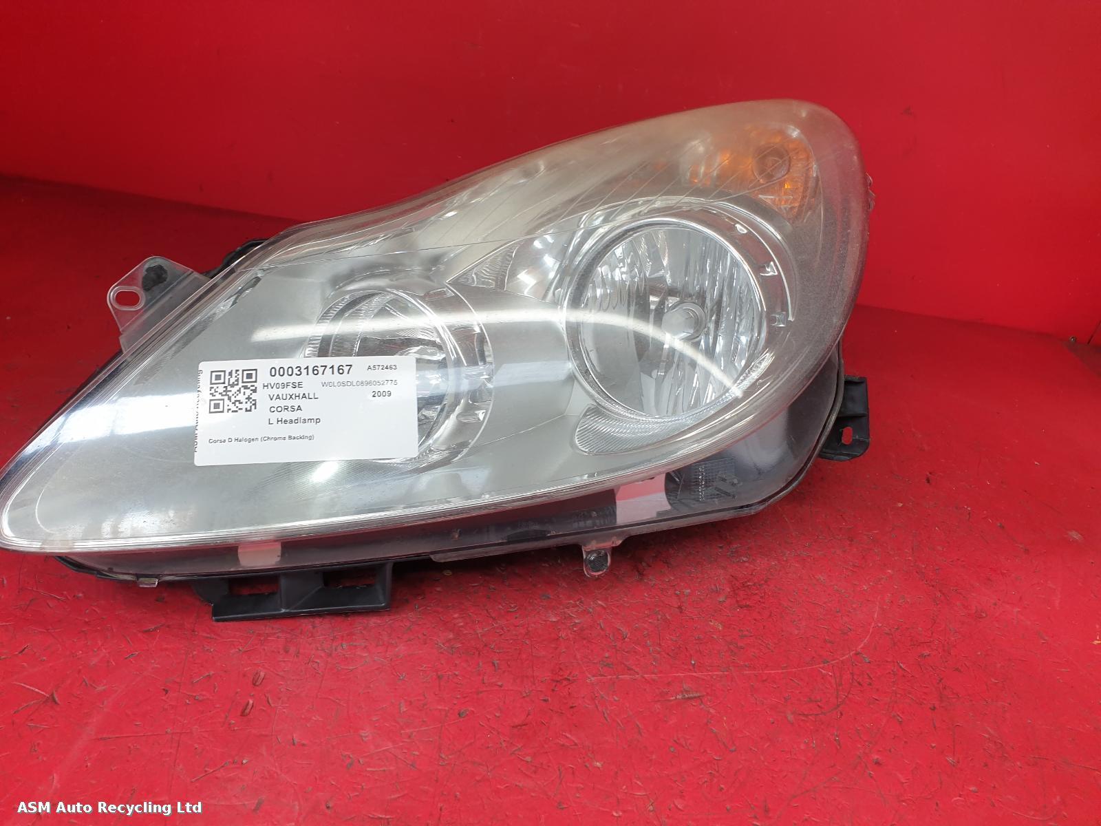 View Auto part L Headlamp Vauxhall Corsa 2009