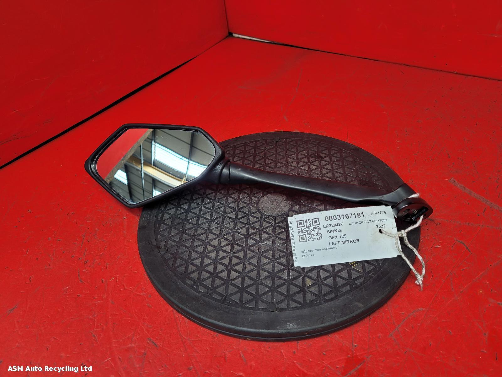 View Auto part Left Mirror Sinnis Gpx 125 2022
