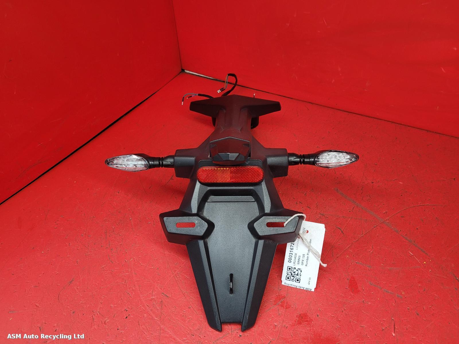 View Auto part Number Plate Holder Sinnis Gpx 125 2022
