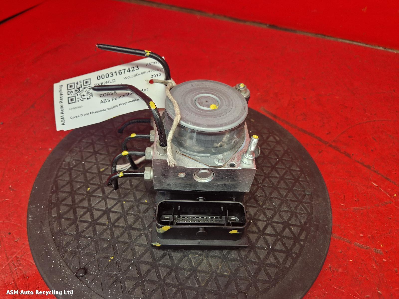 View Auto part ABS Pump/Modulator Vauxhall Corsa 2012