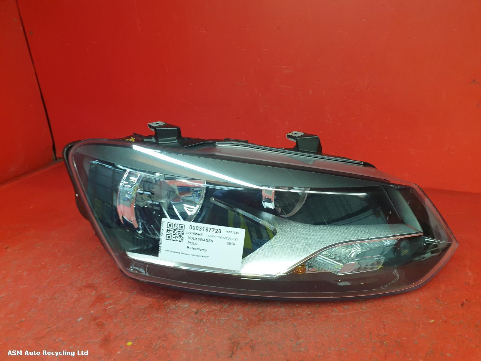 View Auto part R Headlamp Volkswagen Polo 2014