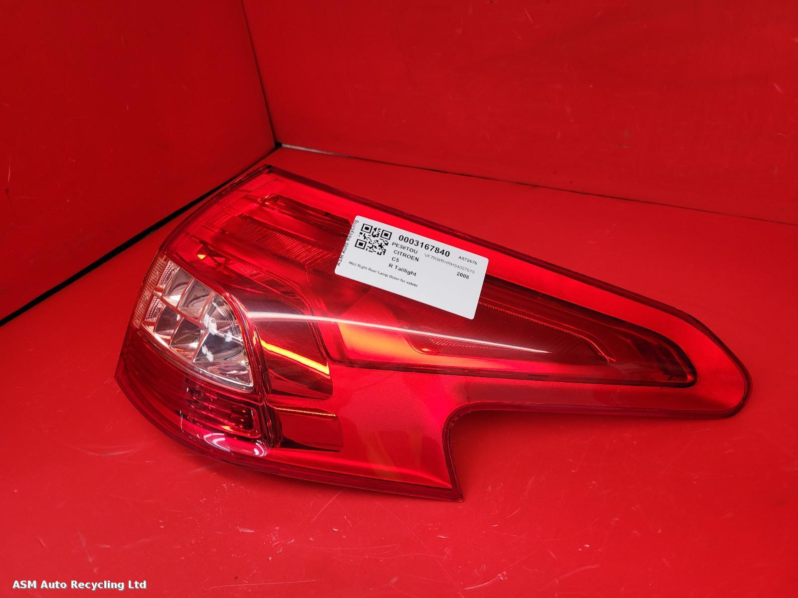 View Auto part R Taillight Citroen C5 2008
