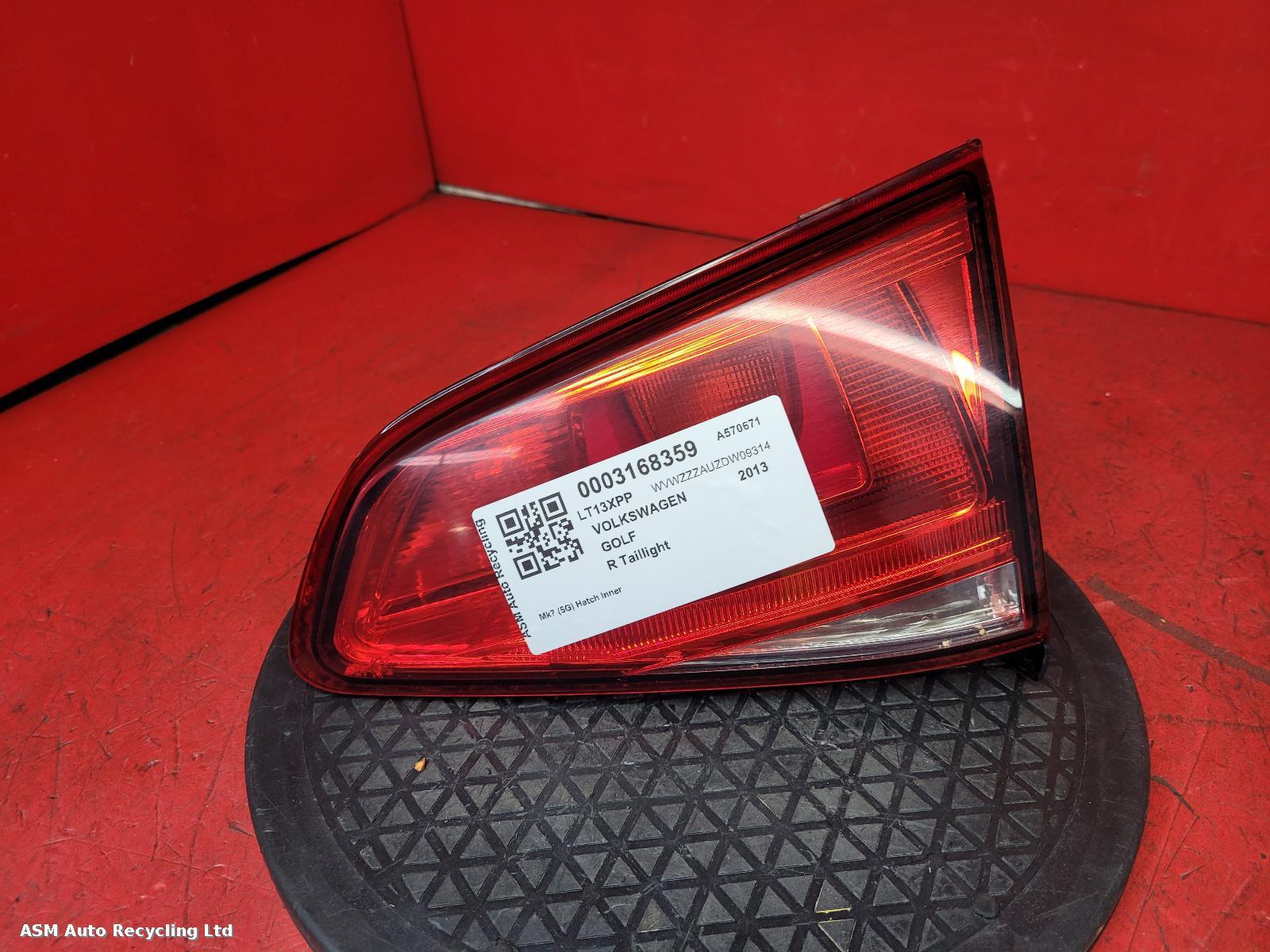 View Auto part R Taillight Volkswagen Golf 2013