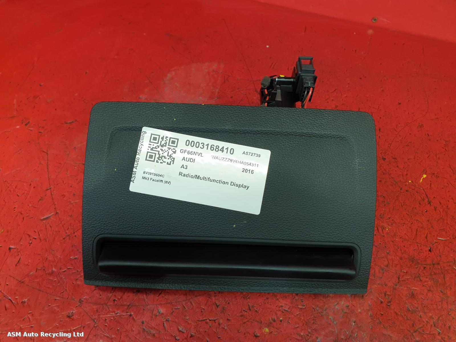 View Auto part Radio Display Audi A3 2016