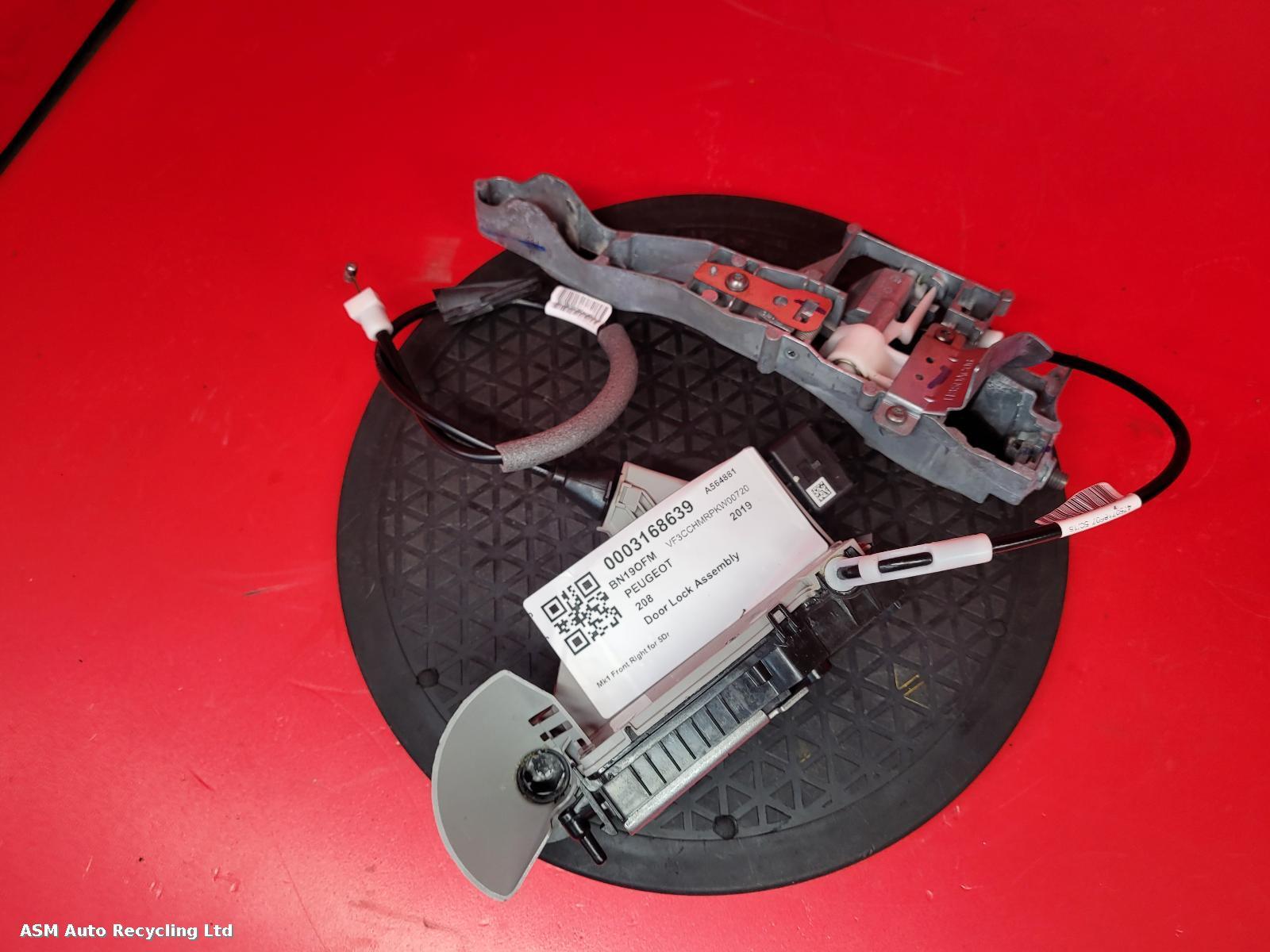 View Auto part Door Lock Assembly Peugeot 208 2019