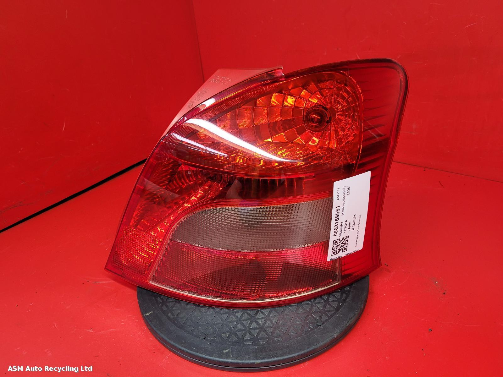 View Auto part R Taillight Toyota Yaris 2006