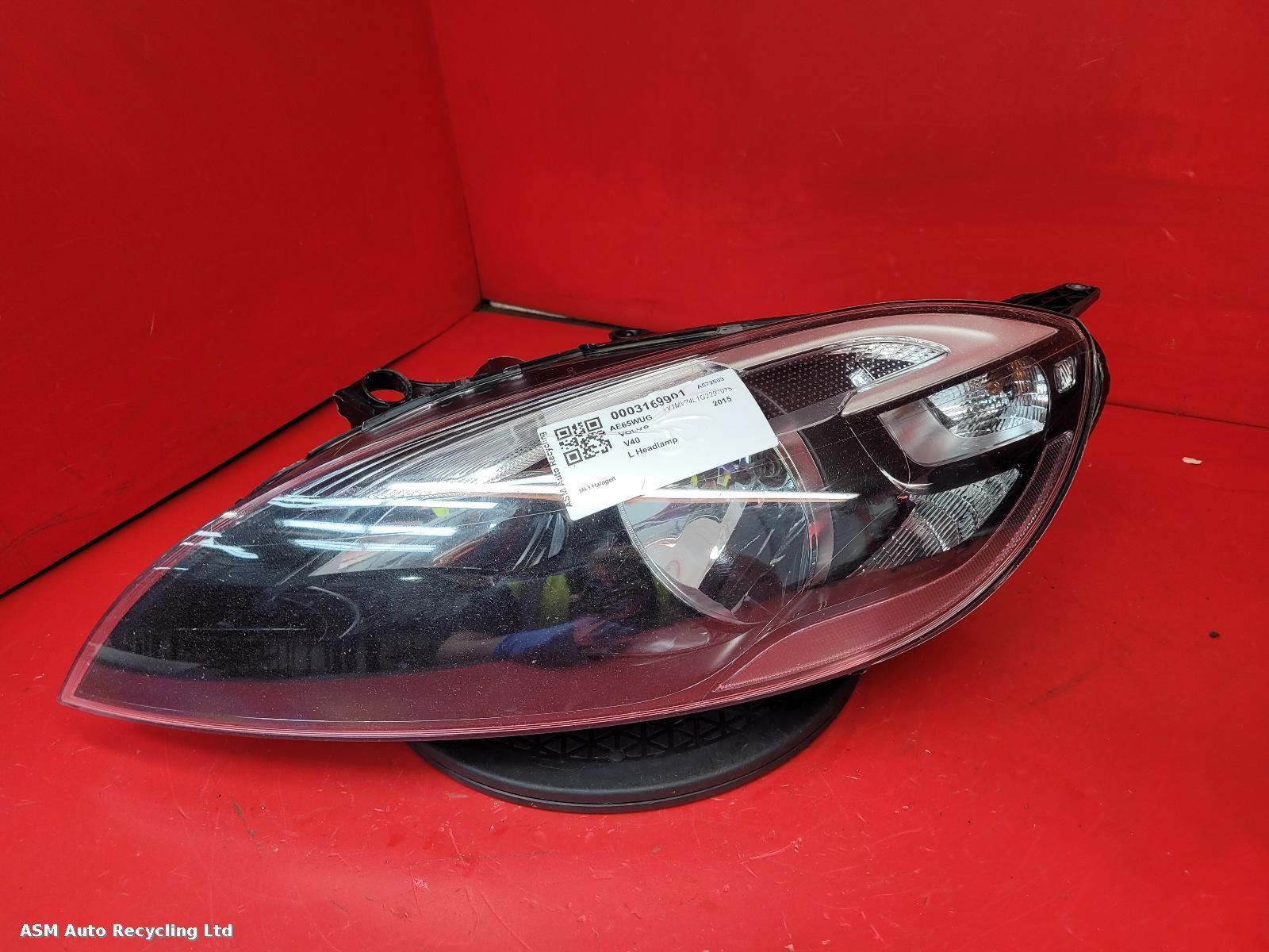 View Auto part L Headlamp Volvo V40 2015