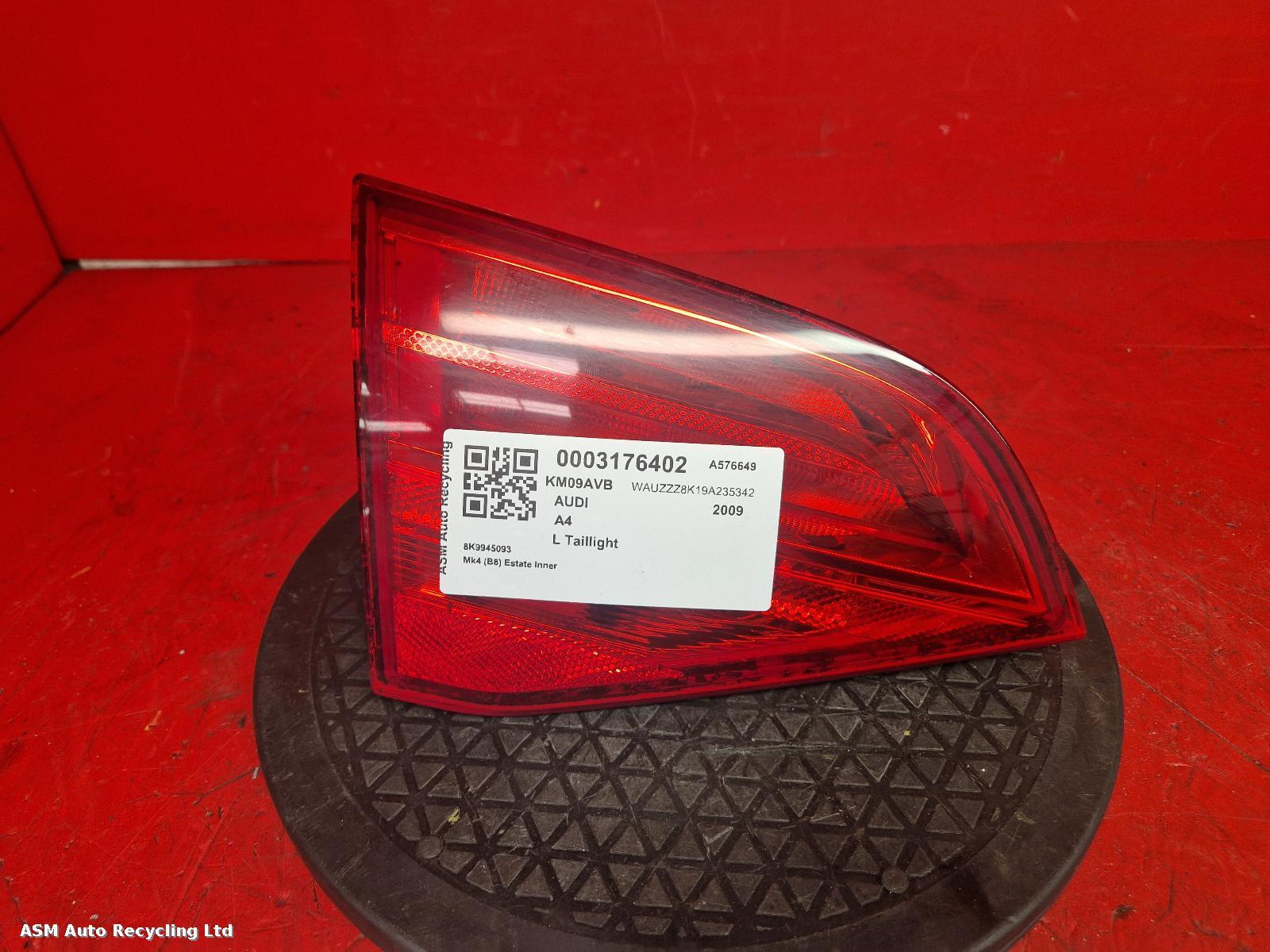 View Auto part L Taillight Audi A4 2009