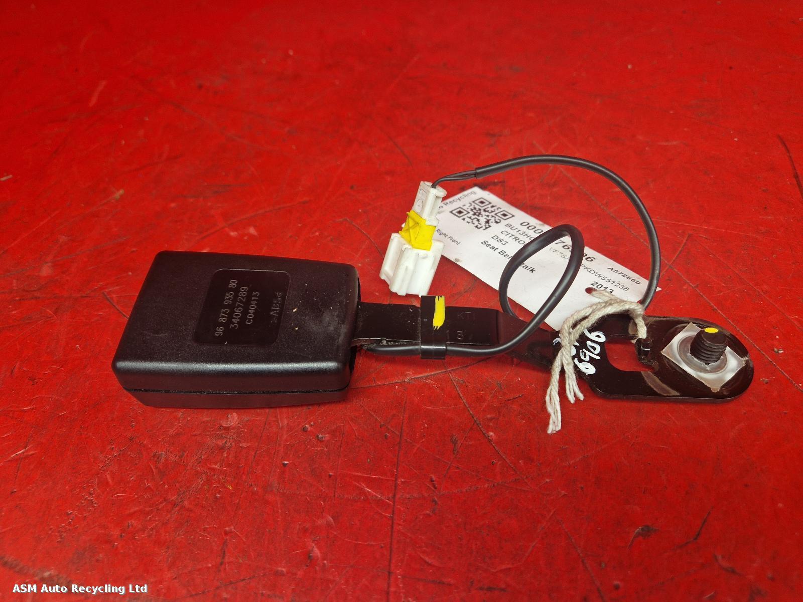 View Auto part Seat Belt Citroen Ds3 2013