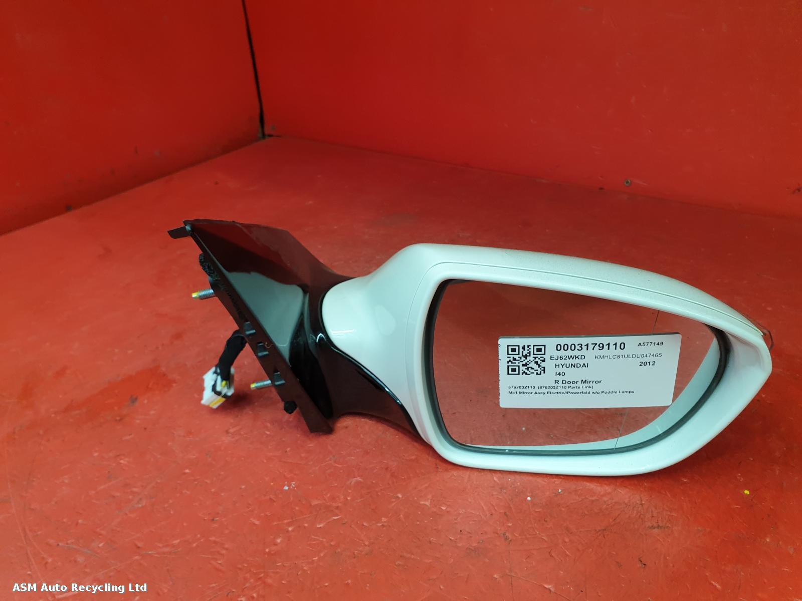 View Auto part R Door Mirror Hyundai I40 2012