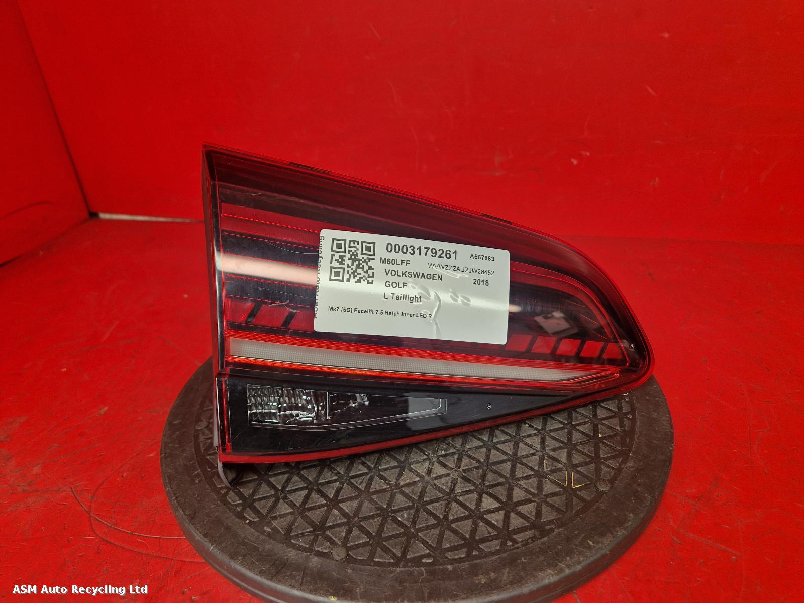View Auto part L Taillight Volkswagen Golf 2018