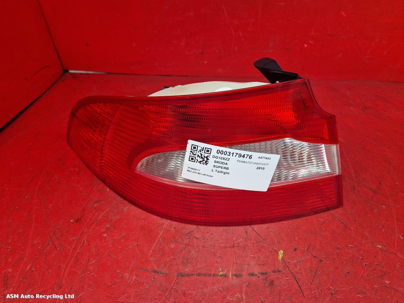 View Auto part L Taillight Skoda Superb 2010