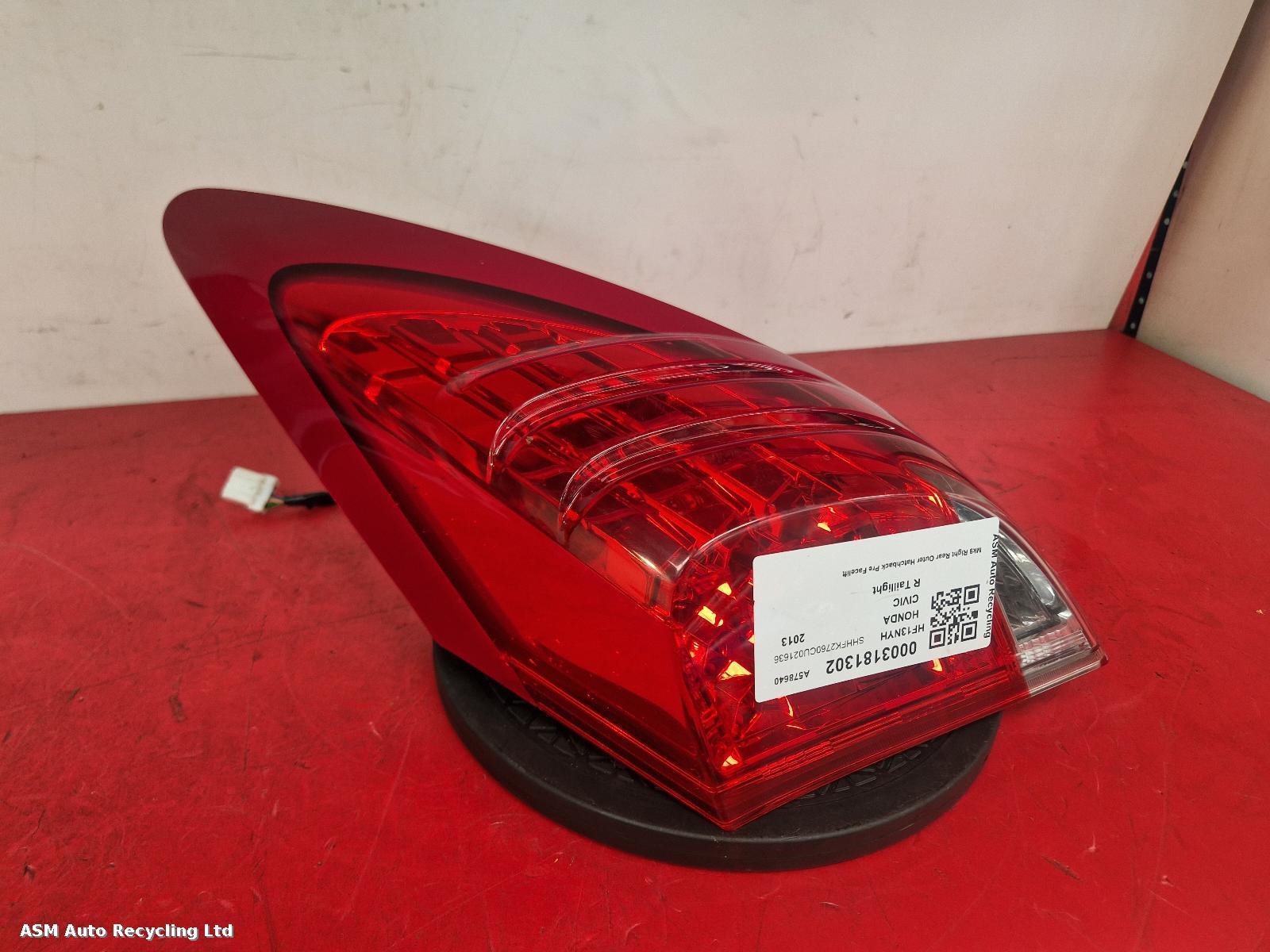 View Auto part R Taillight Honda Civic 2013