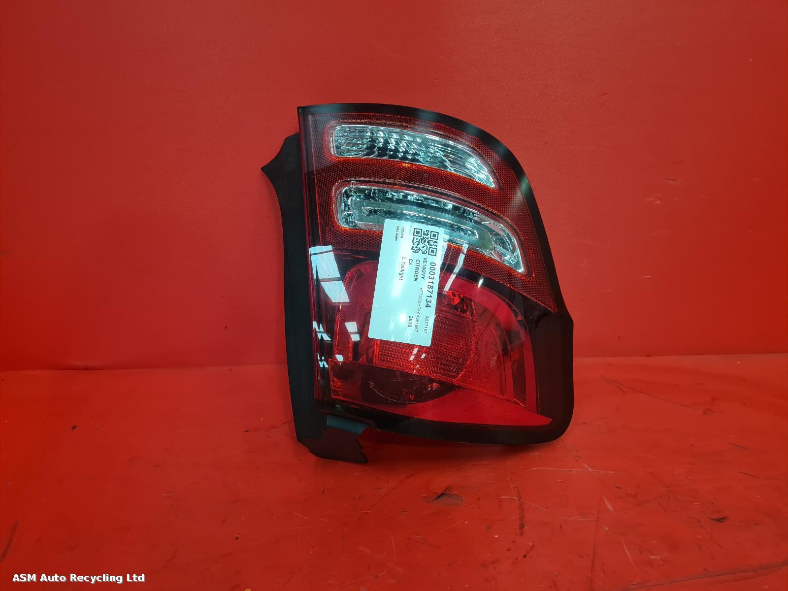 View Auto part L Taillight Citroen C3 2010