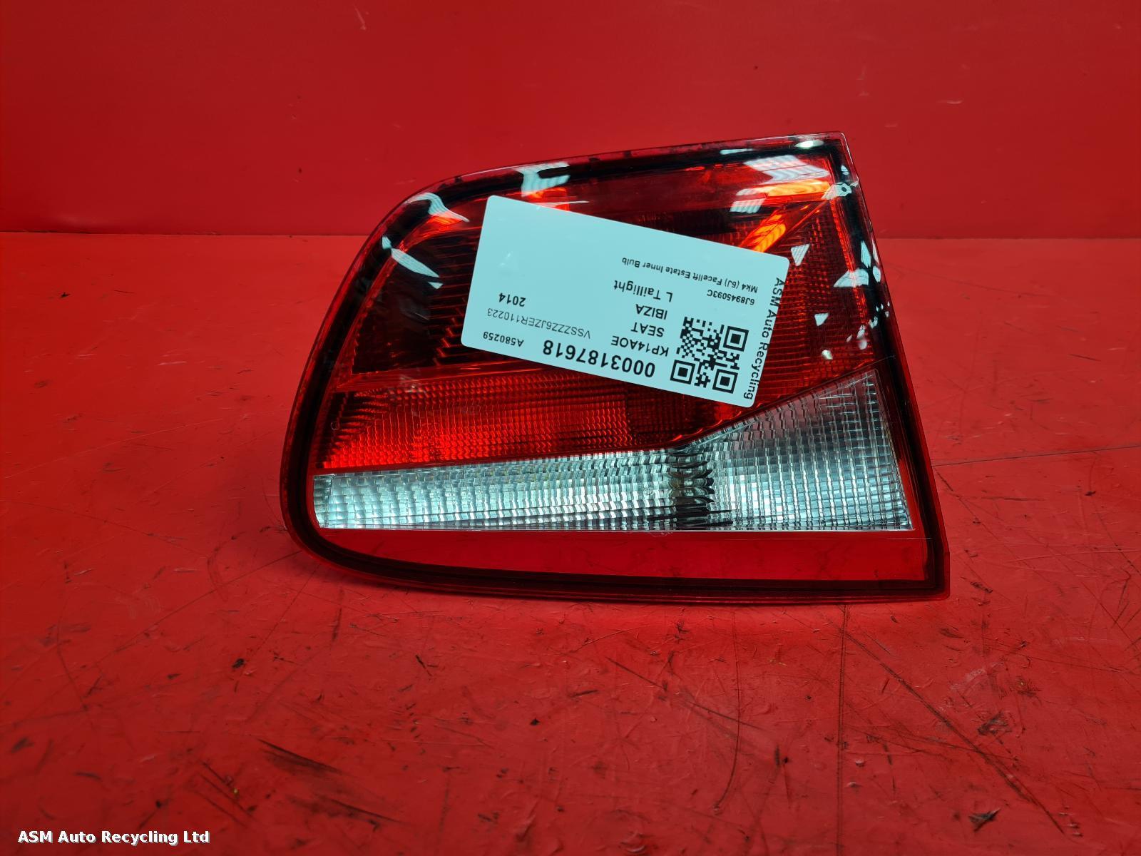 View Auto part L Taillight Seat Ibiza 2014