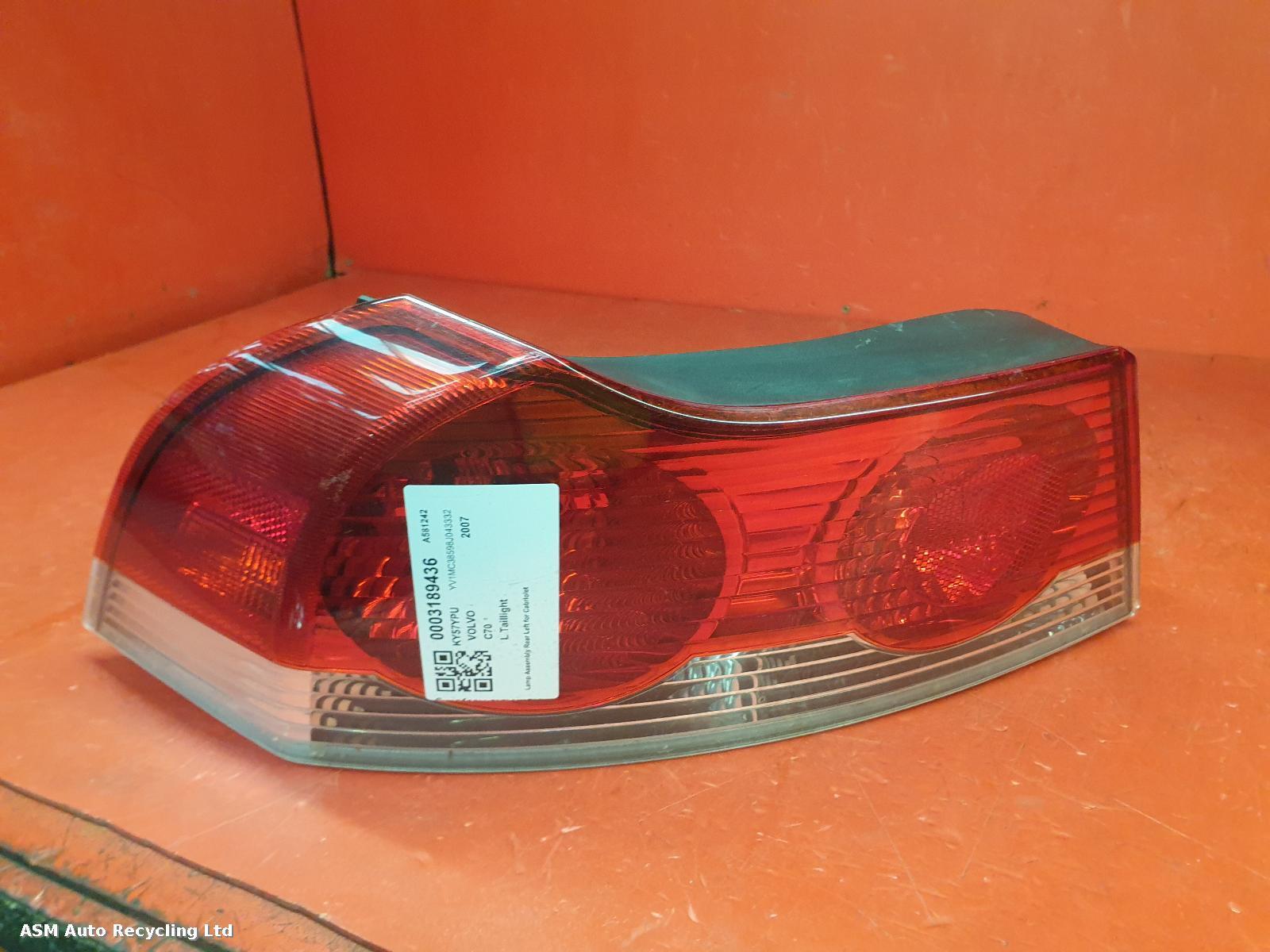 View Auto part L Taillight Volvo C70 2007